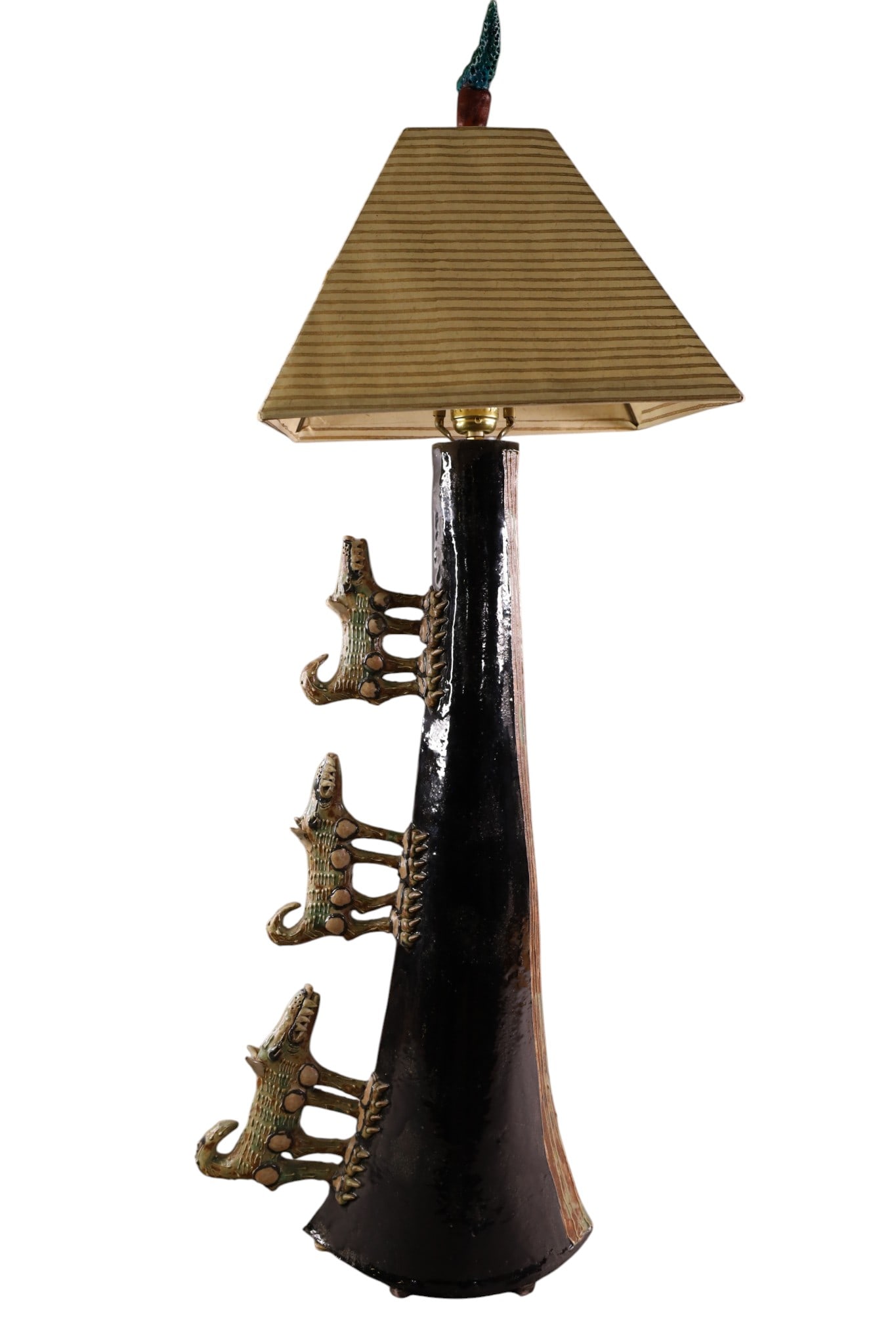 ABSTRACT POTTERY TABLE LAMP - 3