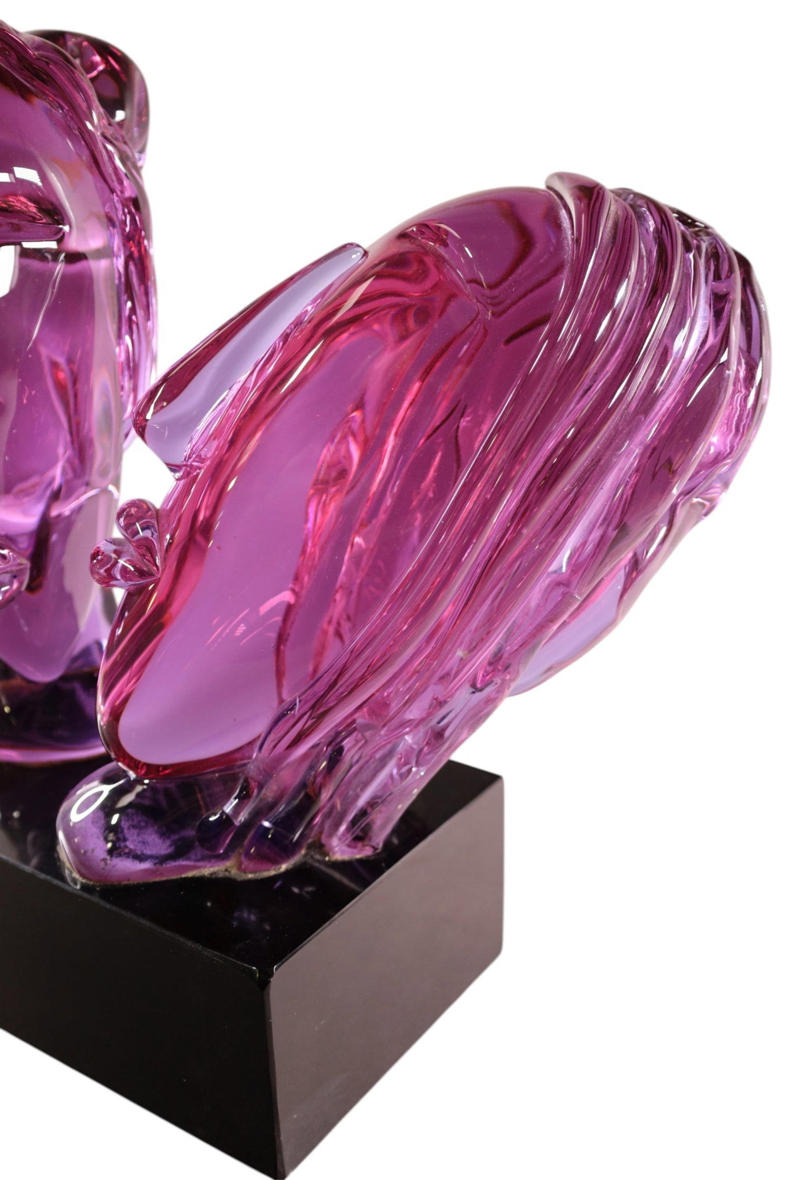 DOUBLE BUST GLASS SCULPTURE - 3