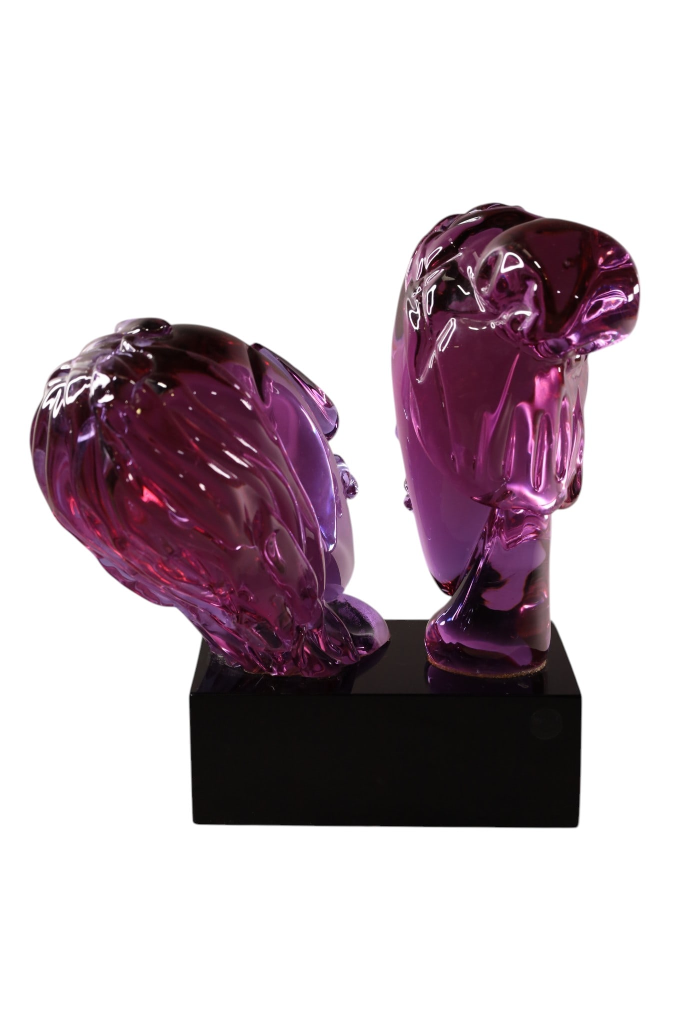 DOUBLE BUST GLASS SCULPTURE - 4