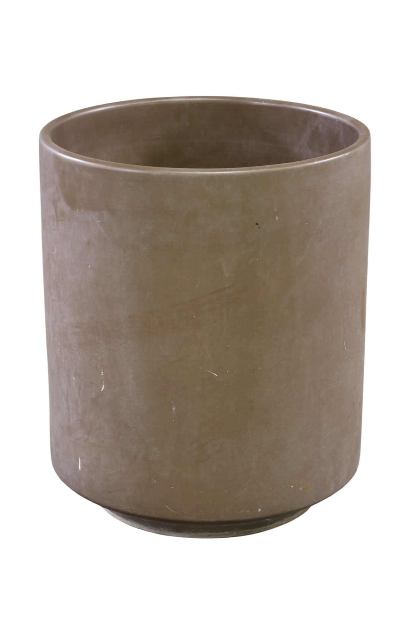 LARGE GAINEY PLANTER: LARGE GAINEY CERAMICS PLANTERS, DRILLED, 17" DIAM x 20" H. THIS ITEM EXCEEDS SIZE LIMITATIONS FOR IN HOUSE SHIPPING, MUST BE PICKED UP IN HOUSE OR SHIPPED VIA 3rd PARTY GROUND SHIPPER.