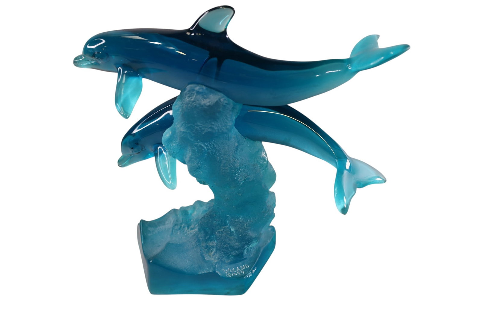 ACRYLIC DOLPHIN SCULPTURE - 2