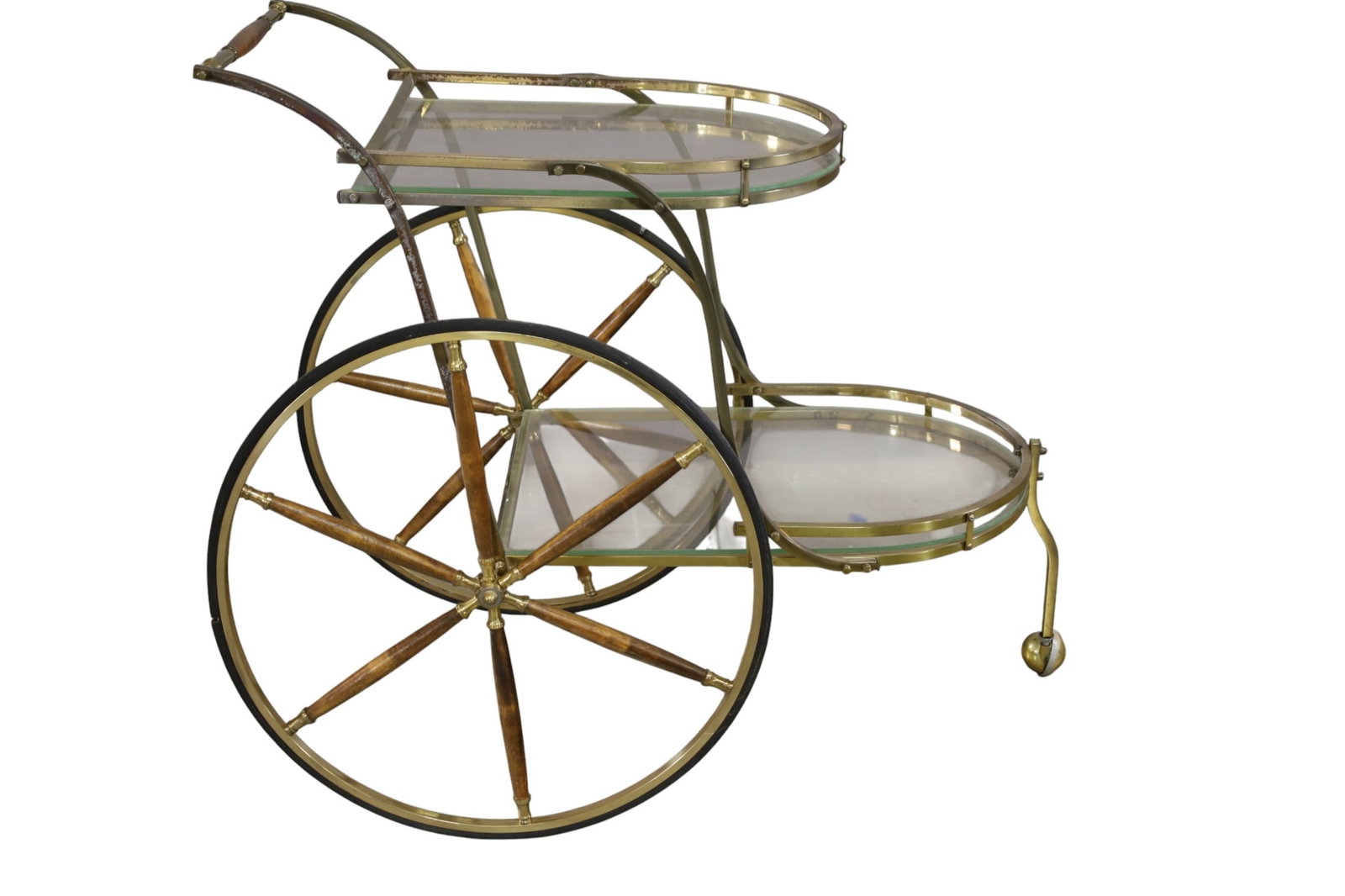 BRASS TEA CART - 2