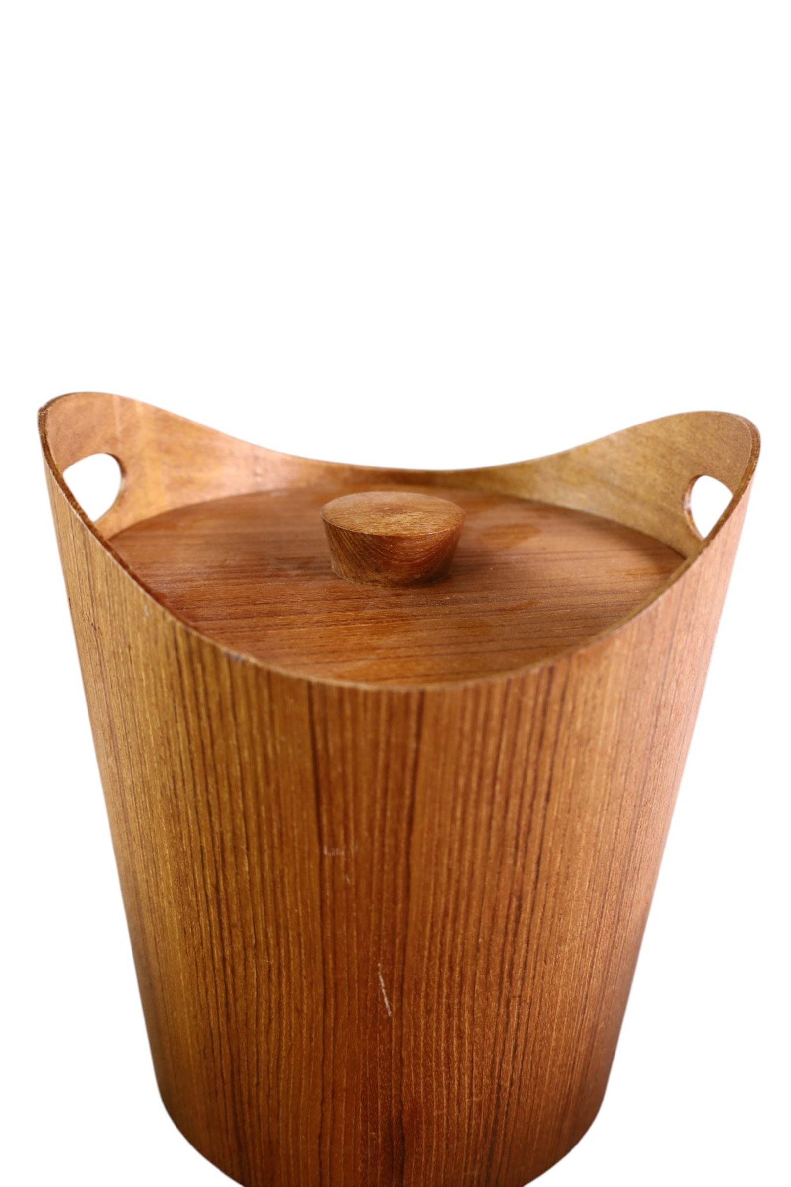 TEAK ICE BUCKET WITH GLASSES - 3