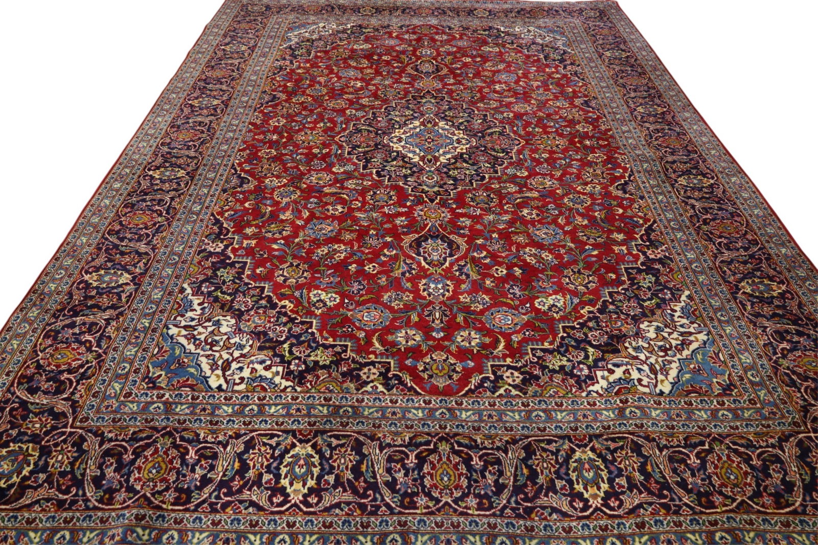 APPROX 10' x 13' 5" HANDMADE WOOL RUG (1 of 5)