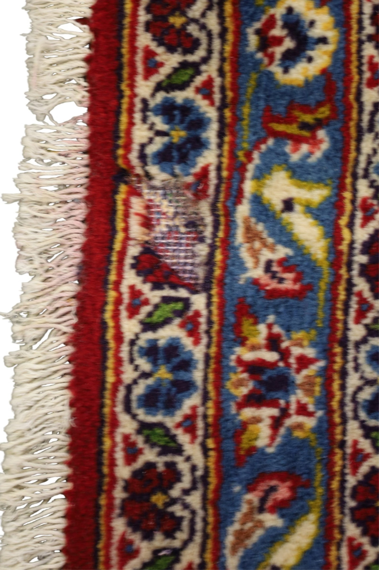 APPROX 10' x 13' 5" HANDMADE WOOL RUG - 4