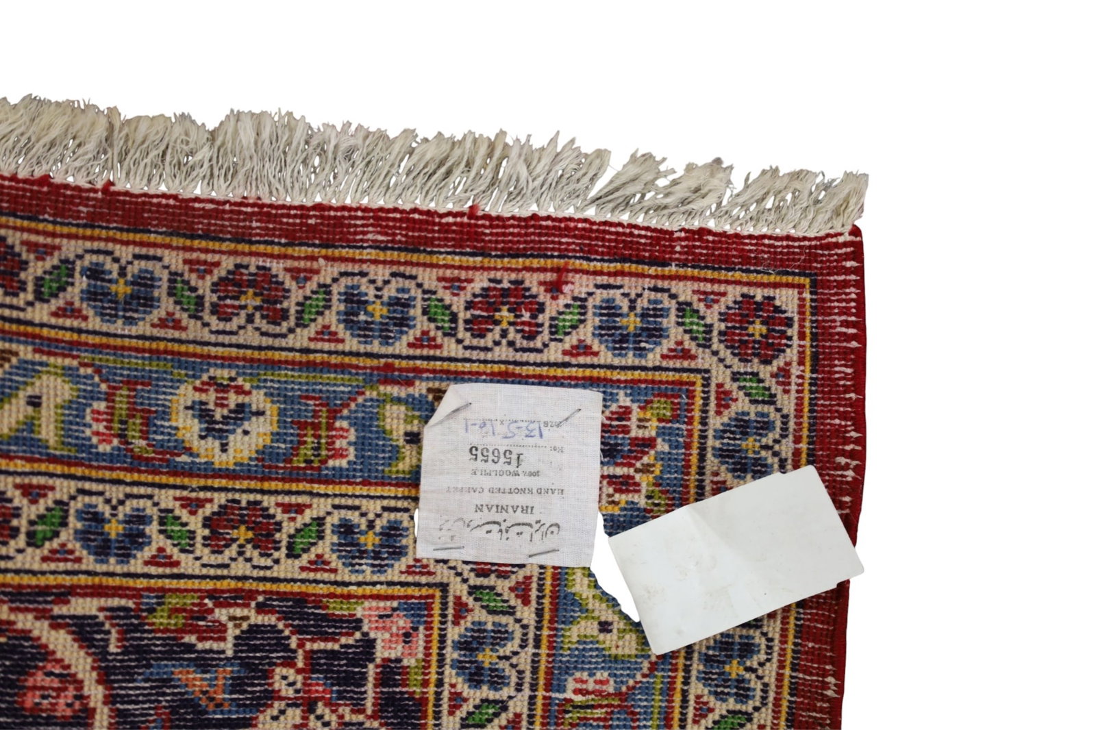 APPROX 10' x 13' 5" HANDMADE WOOL RUG - 5