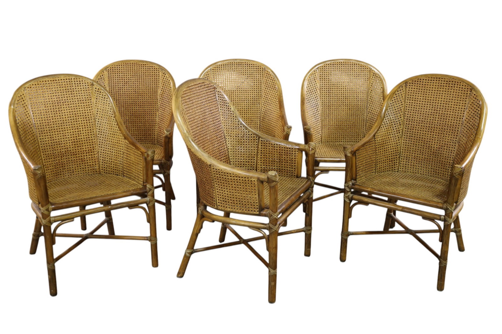 SET OF 6 MCGUIRE CHAIRS (1 of 4)