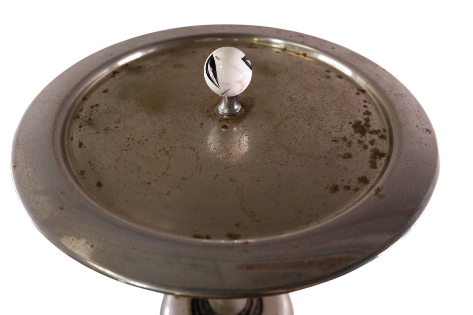 CHROME ART DECO SMOKESTAND - 3