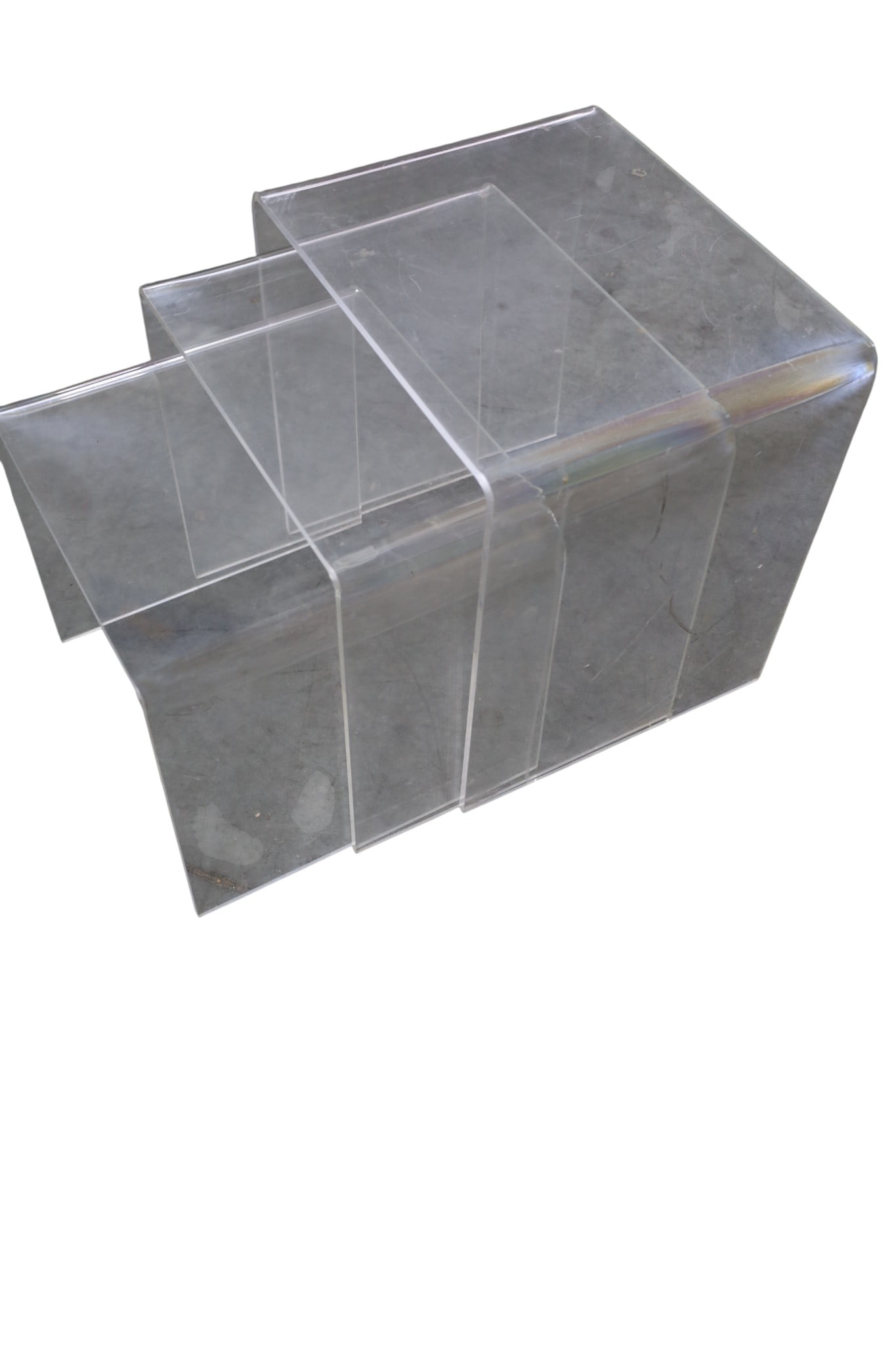 LUCITE NESTING TABLES - 3