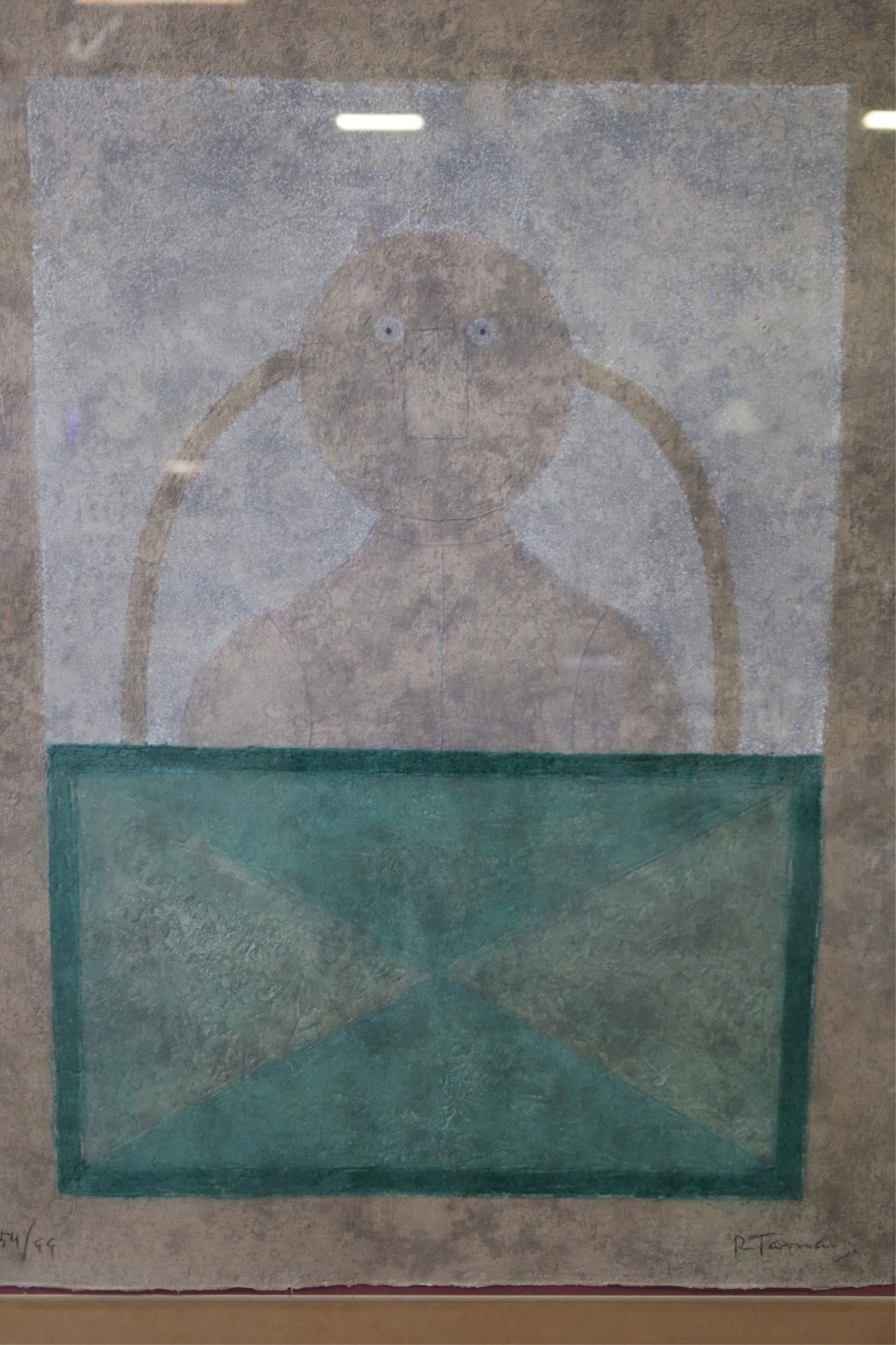 RUFINO TAMAYO COLORED ETCHING - 2