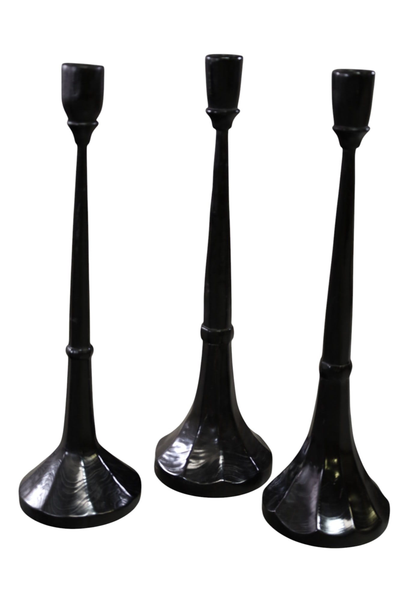 3 TALL CONTEMPORARY CANDLESTICKS (1 of 3)