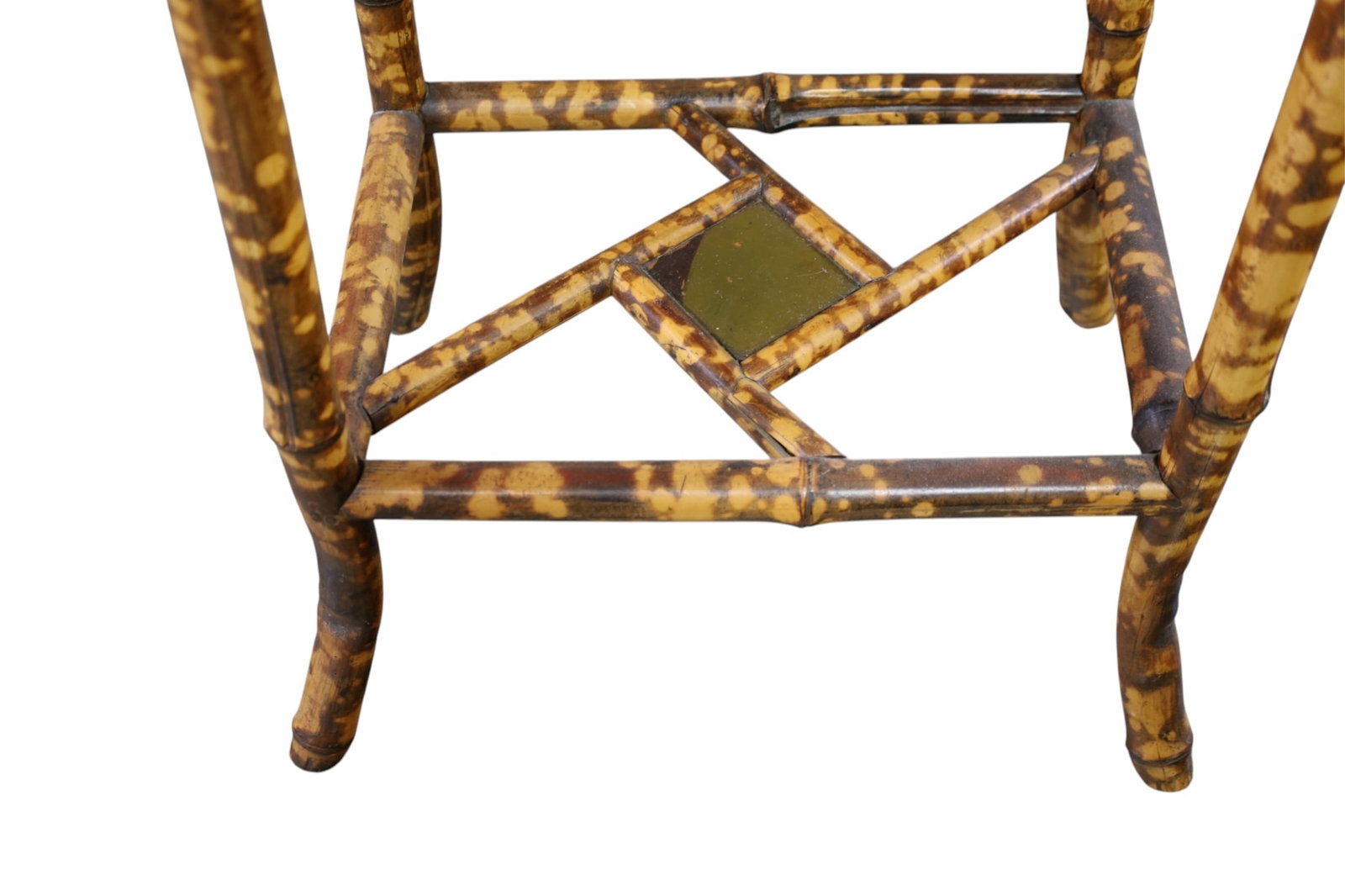 VICTORIAN RATTAN SIDE TABLE - 3