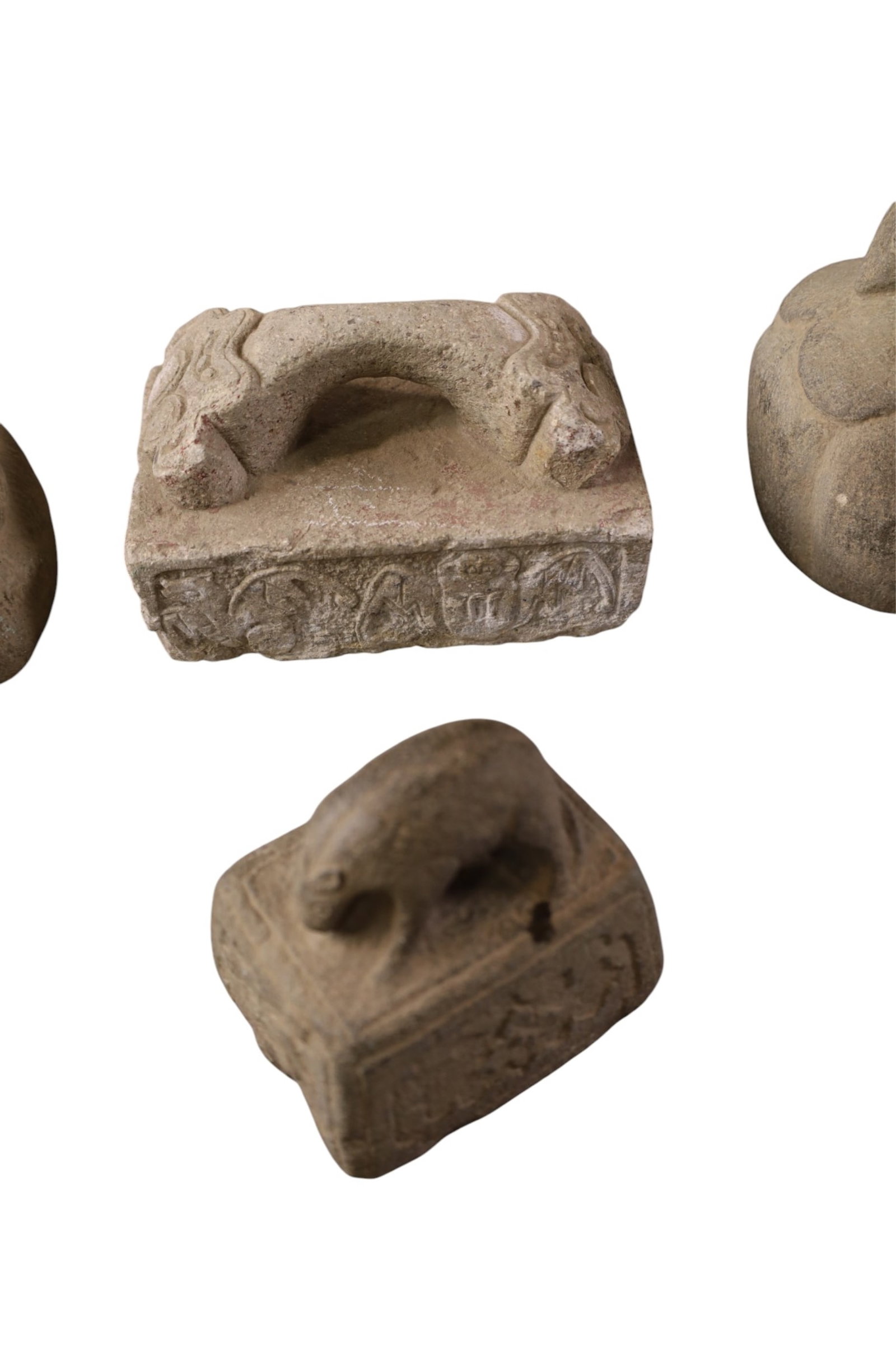 4 STONE SCULPTURES - 4