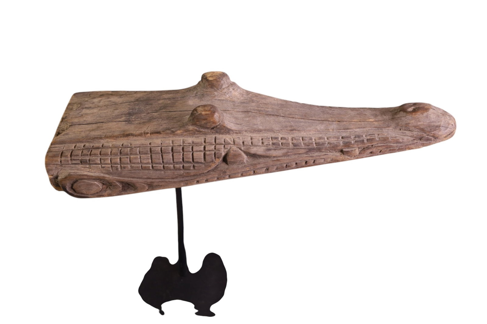 2 WOODEN ALLIGATORS - 2