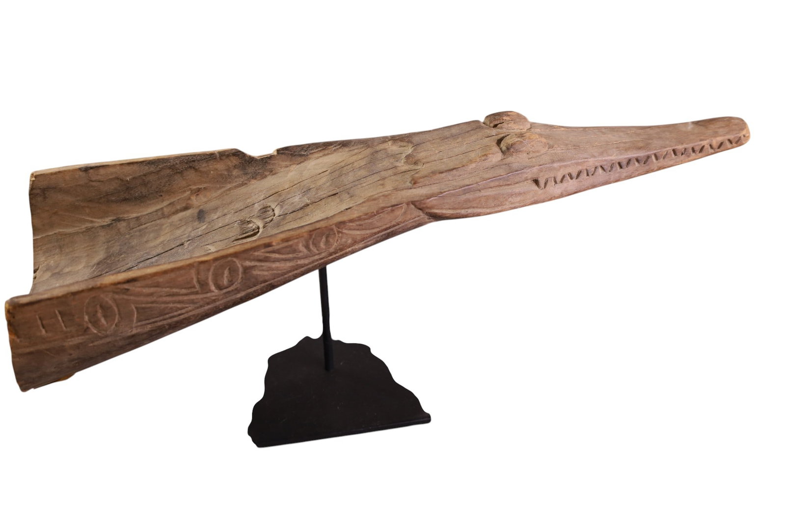 2 WOODEN ALLIGATORS - 3