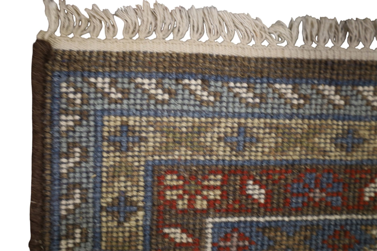 APPROX 9' 5" x 7' 10" HANDMADE WOOL RUG - 4