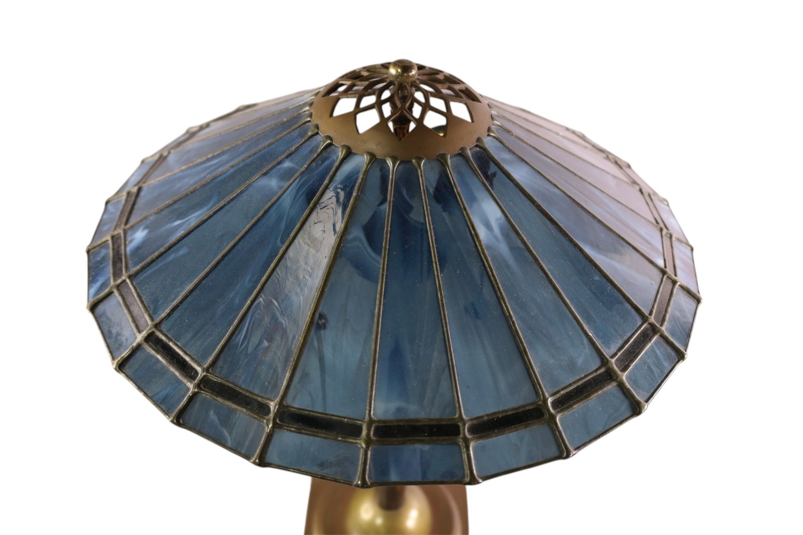 SLAG GLASS TABLE LAMP - 2