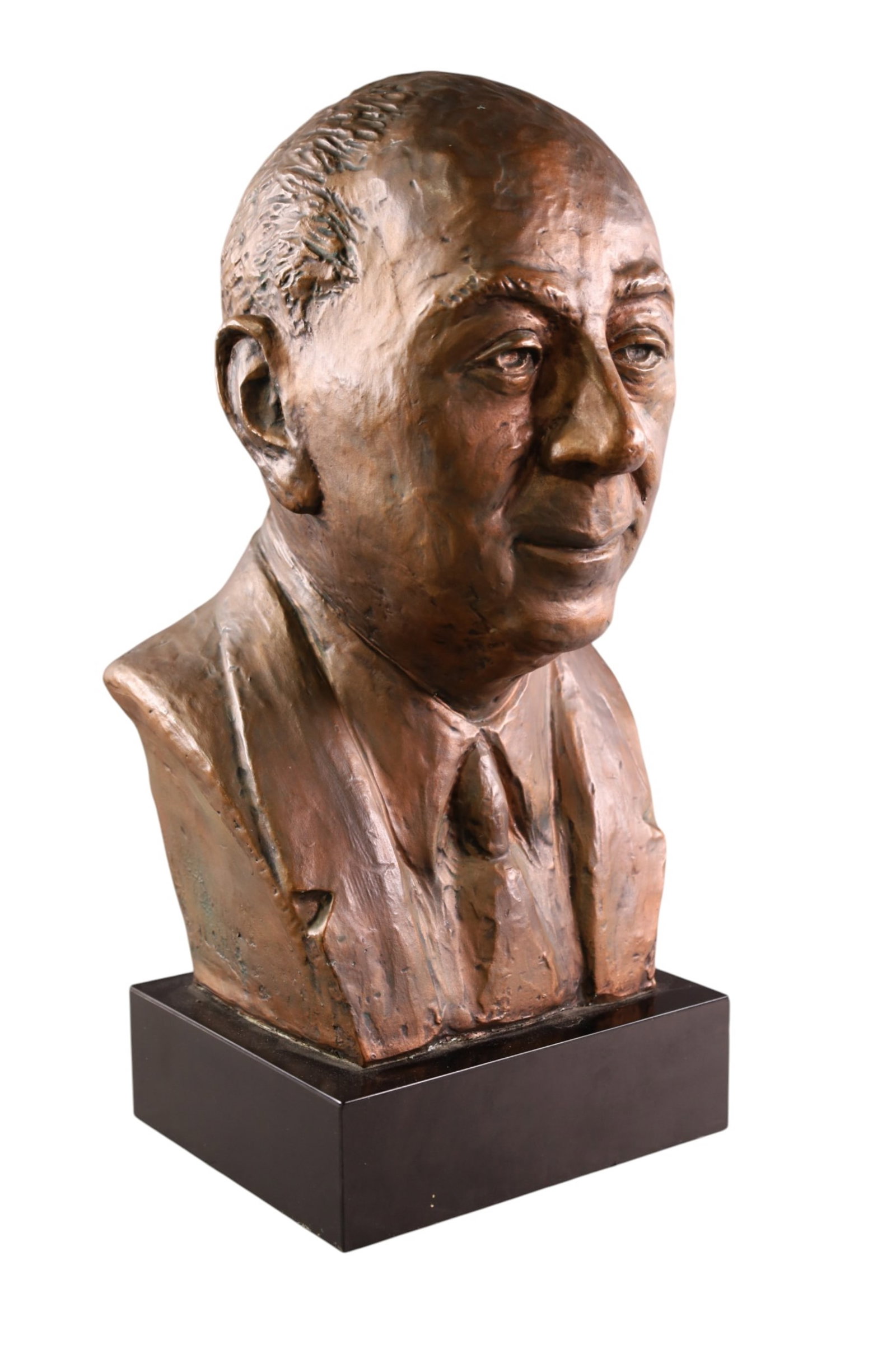 LARGE BUST: LARGE PLASTER BUST, SIGNED PAUL TERRY, SOME CHIPS. 18" H.