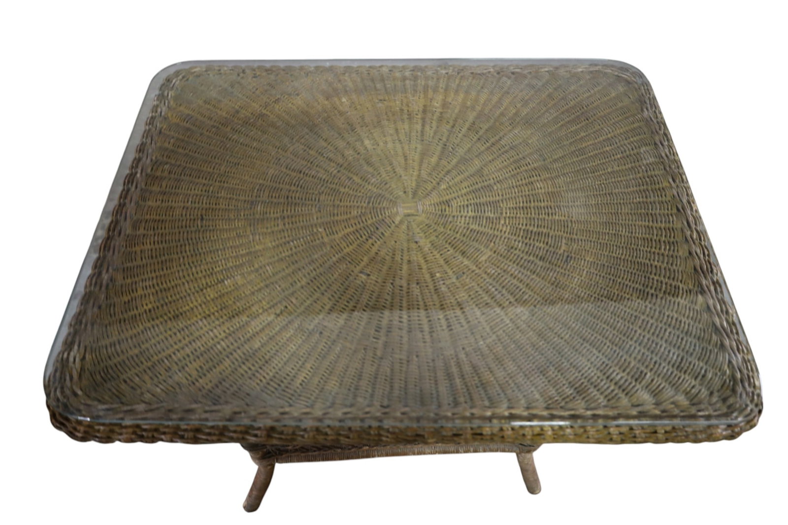 VICTORIAN WICKER LAMP TABLE - 2