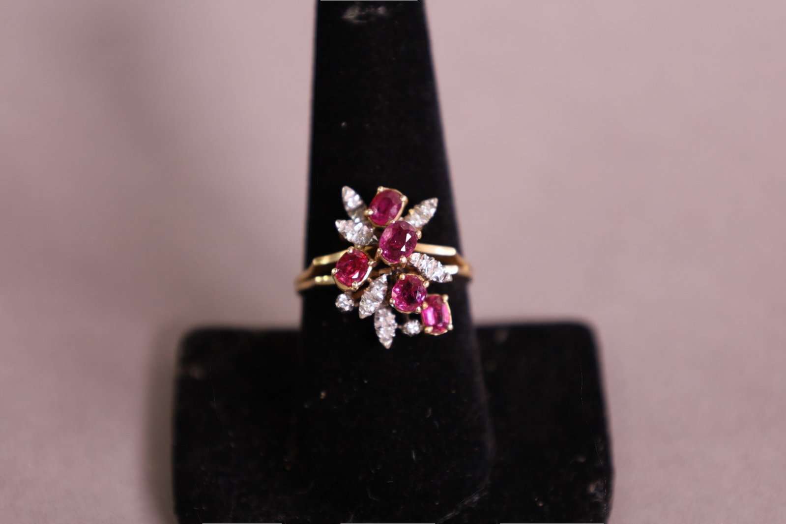 14K RUBY & DIAMOND RING (1 of 3)
