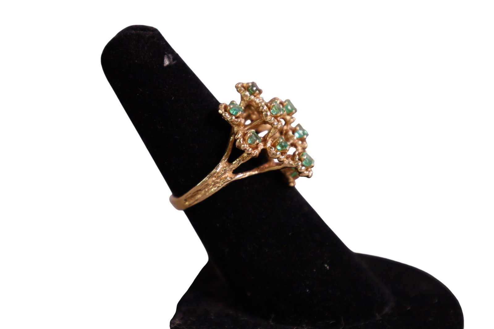 14K GOLD & EMERALD RING - 2