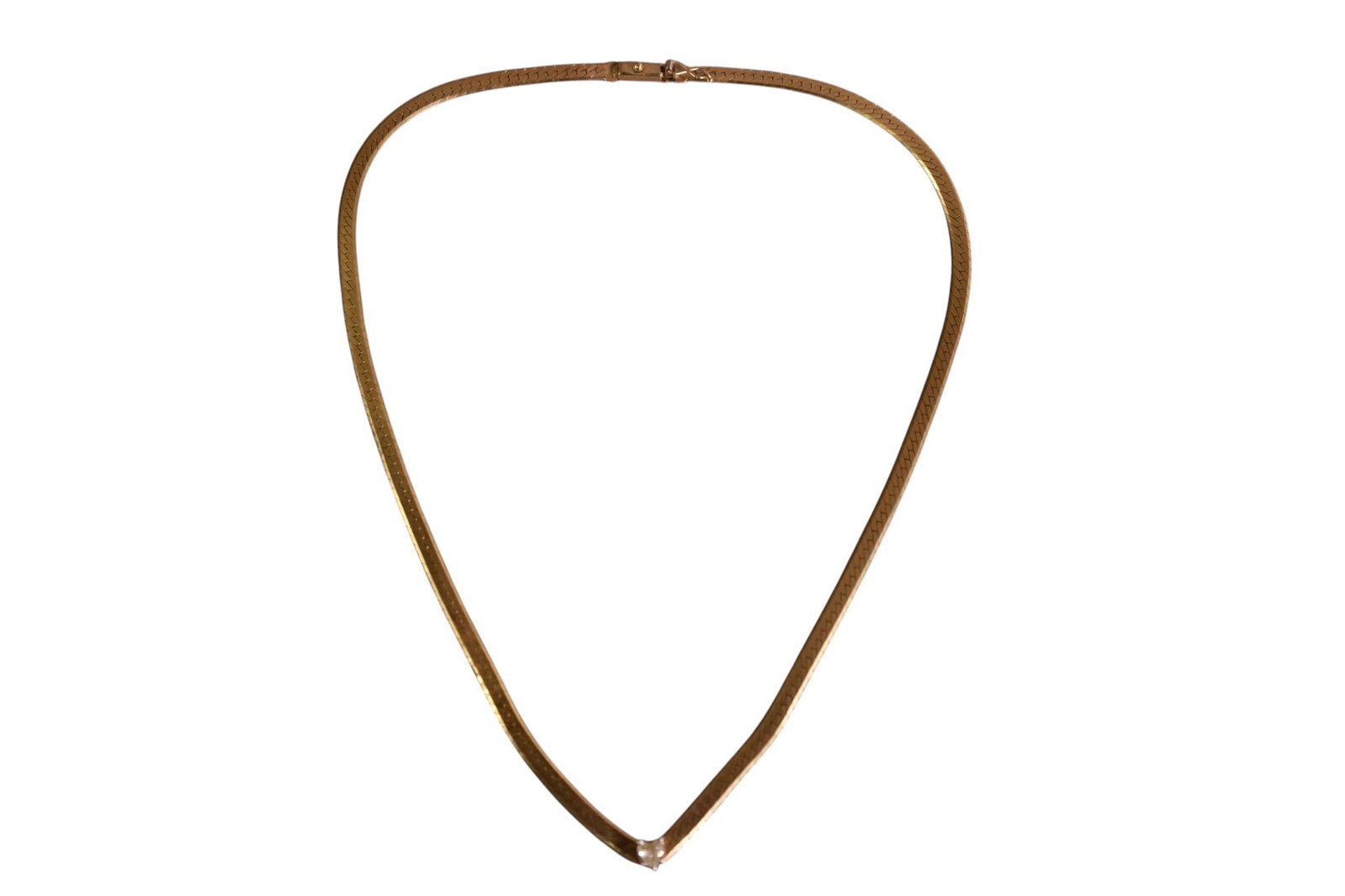 14K GOLD NECKLACE: 14K GOLD, NECKLACE WITH 1/4 CT DIAMOND. APPROX 16 GRAMS.