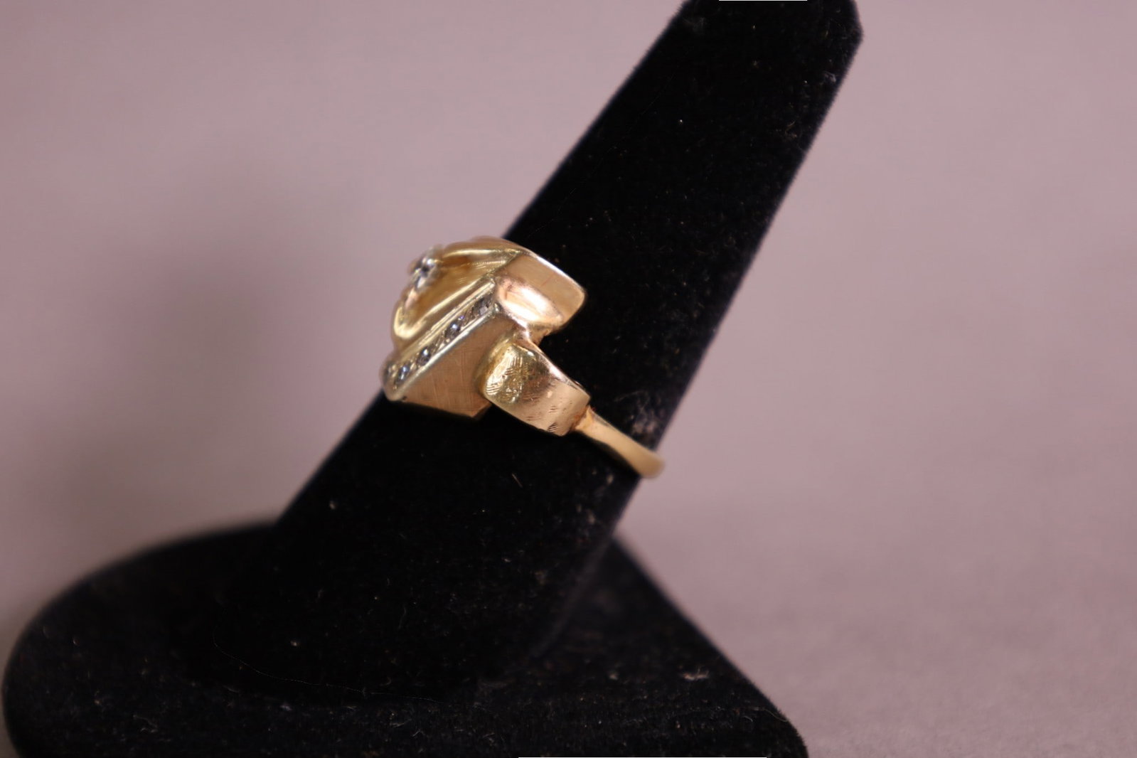 14K GOLD & DIAMOND RING - 3