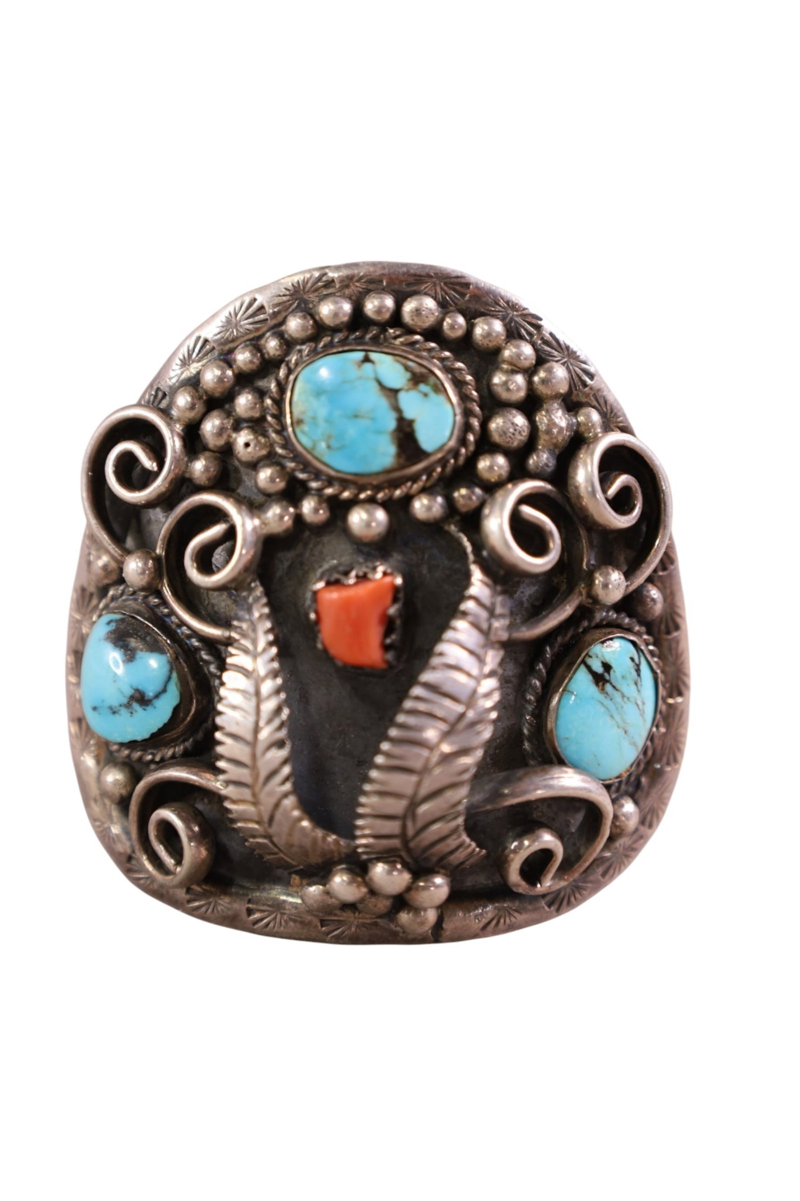 3 NATIVE AMERICAN CUFF BRACELETS - 2