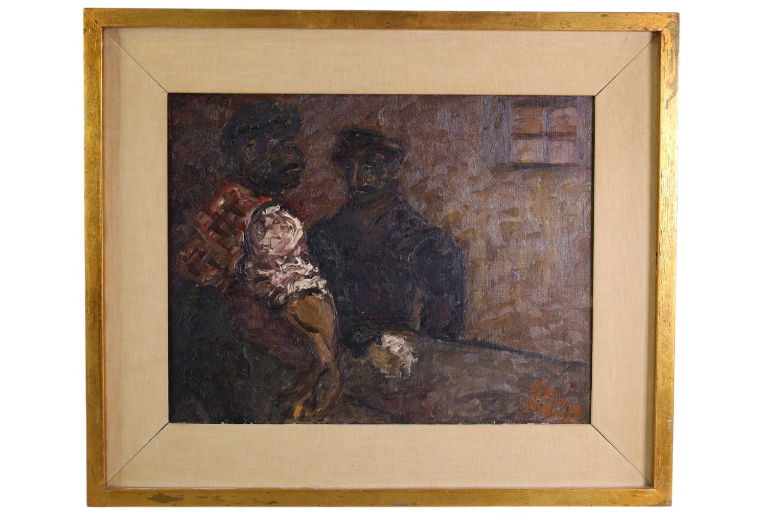 INTERIOR SCENE OIL PAINTING (1 of 3)