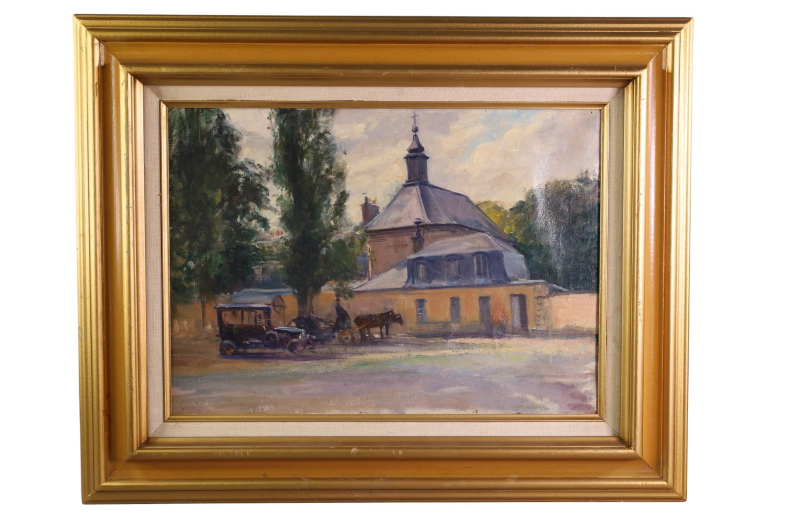 EUROPEAN OIL PAINTING: OIL ON ATTRIBUTED TO ELIE ANATOLI PAVIL, EUROPEAN OIL PAINTING. 18" x 13" IMAGE SIZE / 25" x 20" IN FRAME
