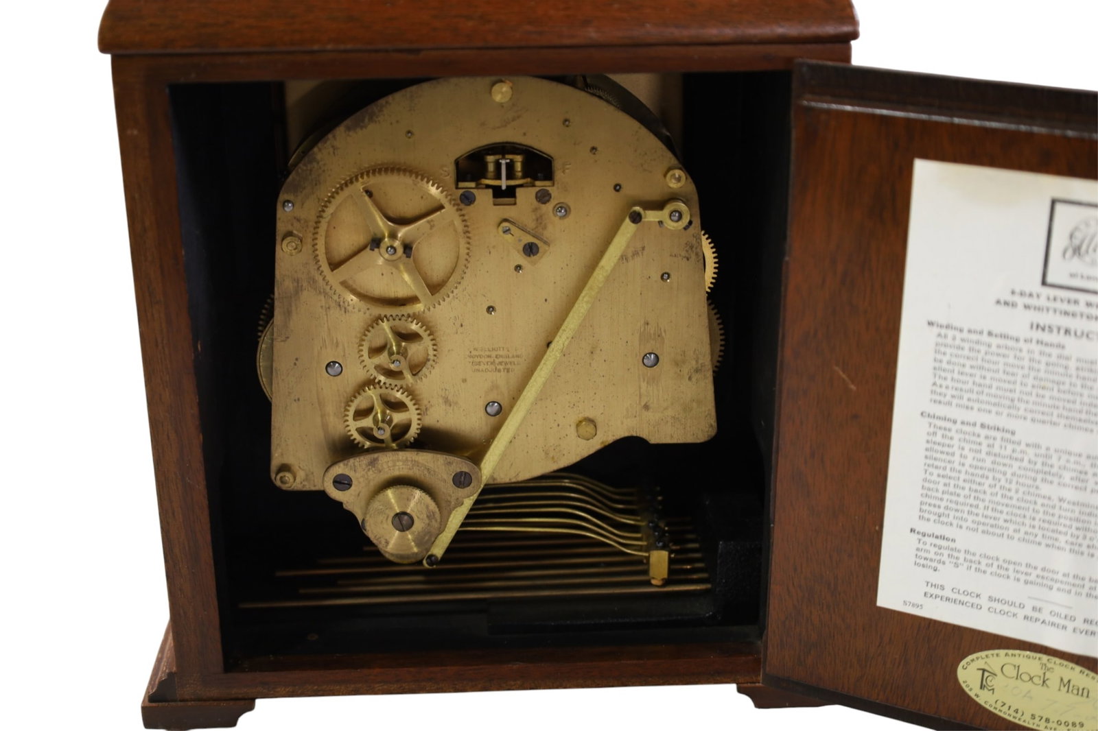 ELLIOT TENGLISH MANTLE CLOCK - 4