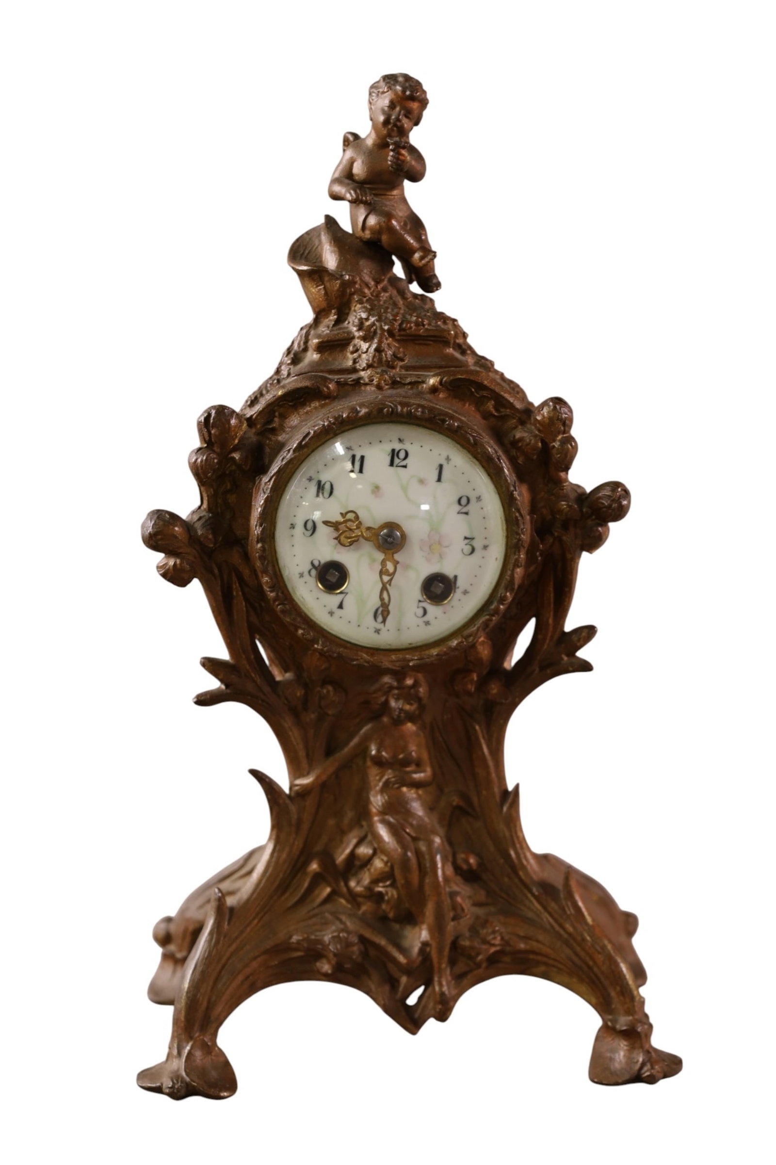 ART NOUVEAU SHELF CLOCK (1 of 3)