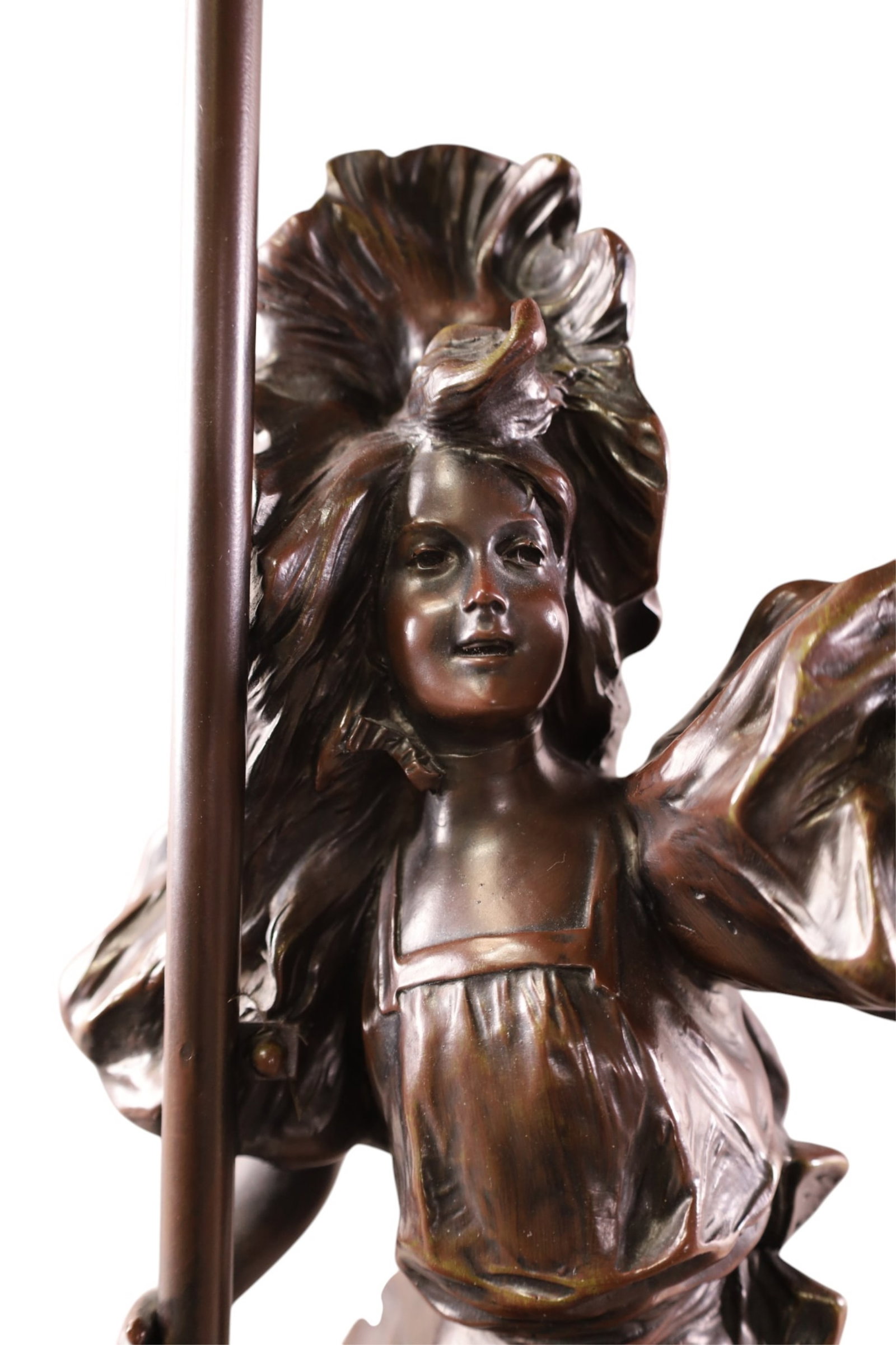 FRENCH BRONZE LAMP - 2