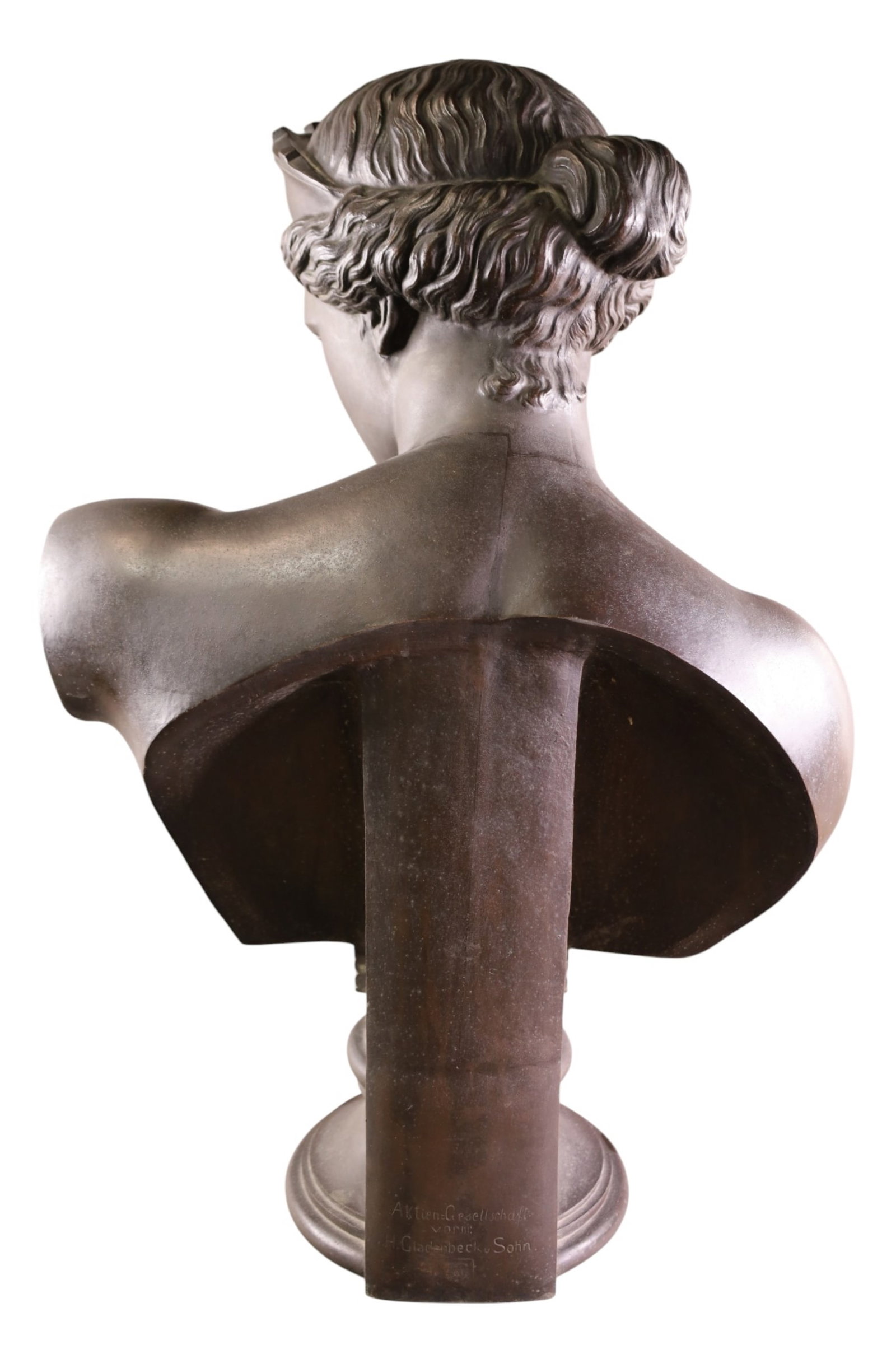 LARGE BRONZE NUDE BUST - 3