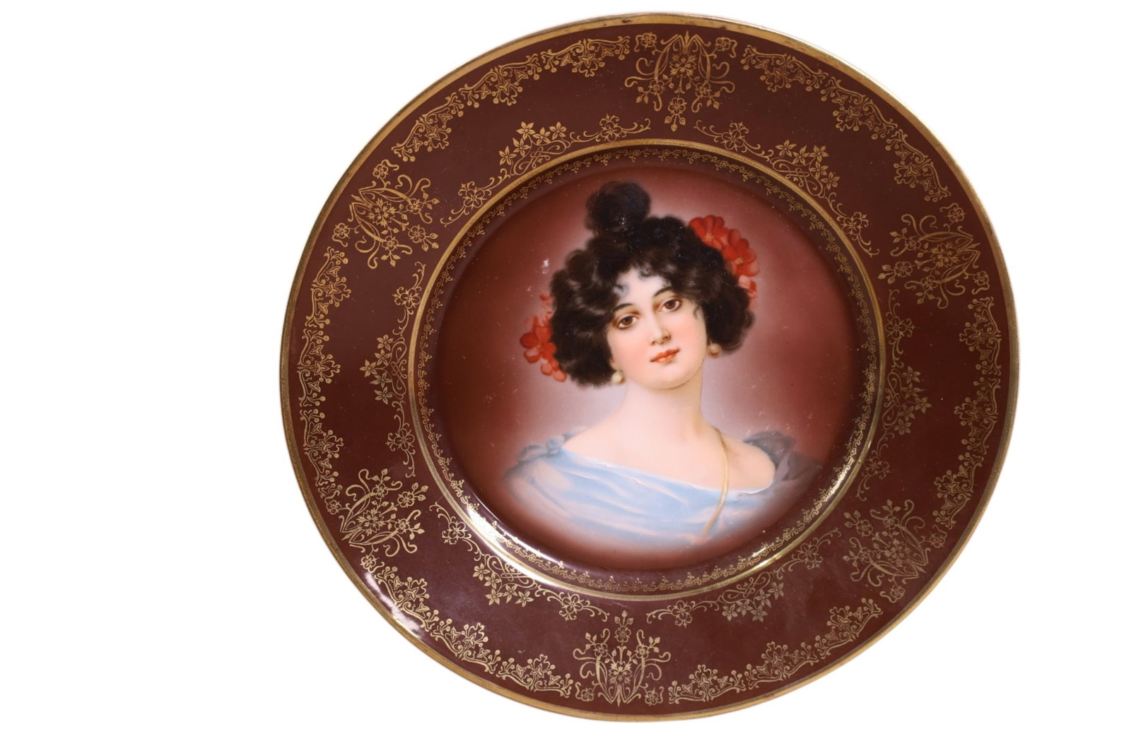 5 PORCELAIN PORTRAIT PLATES - 2