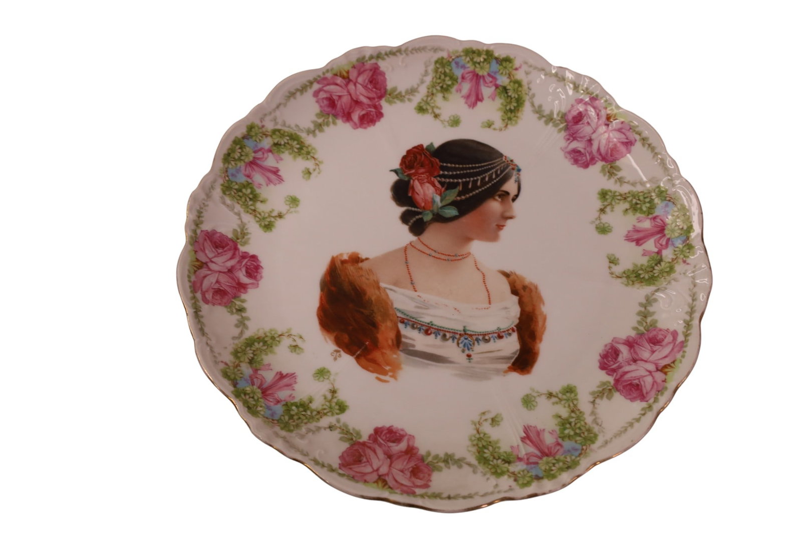 5 PORCELAIN PORTRAIT PLATES - 3