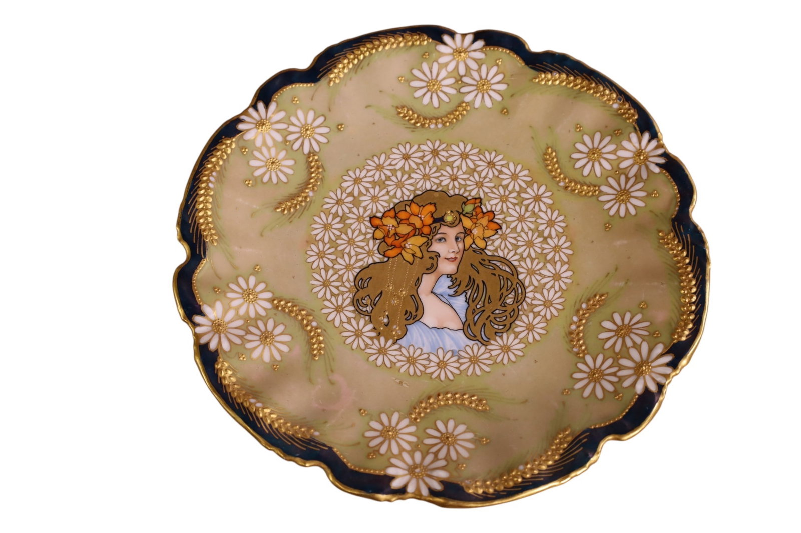 5 PORCELAIN PORTRAIT PLATES - 4