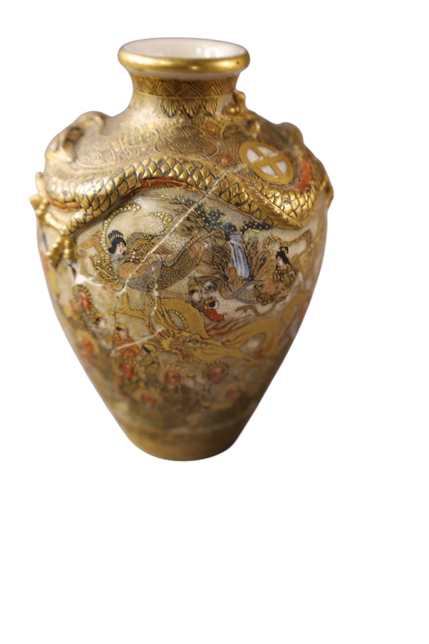 5 SATSUMA VASES - 2