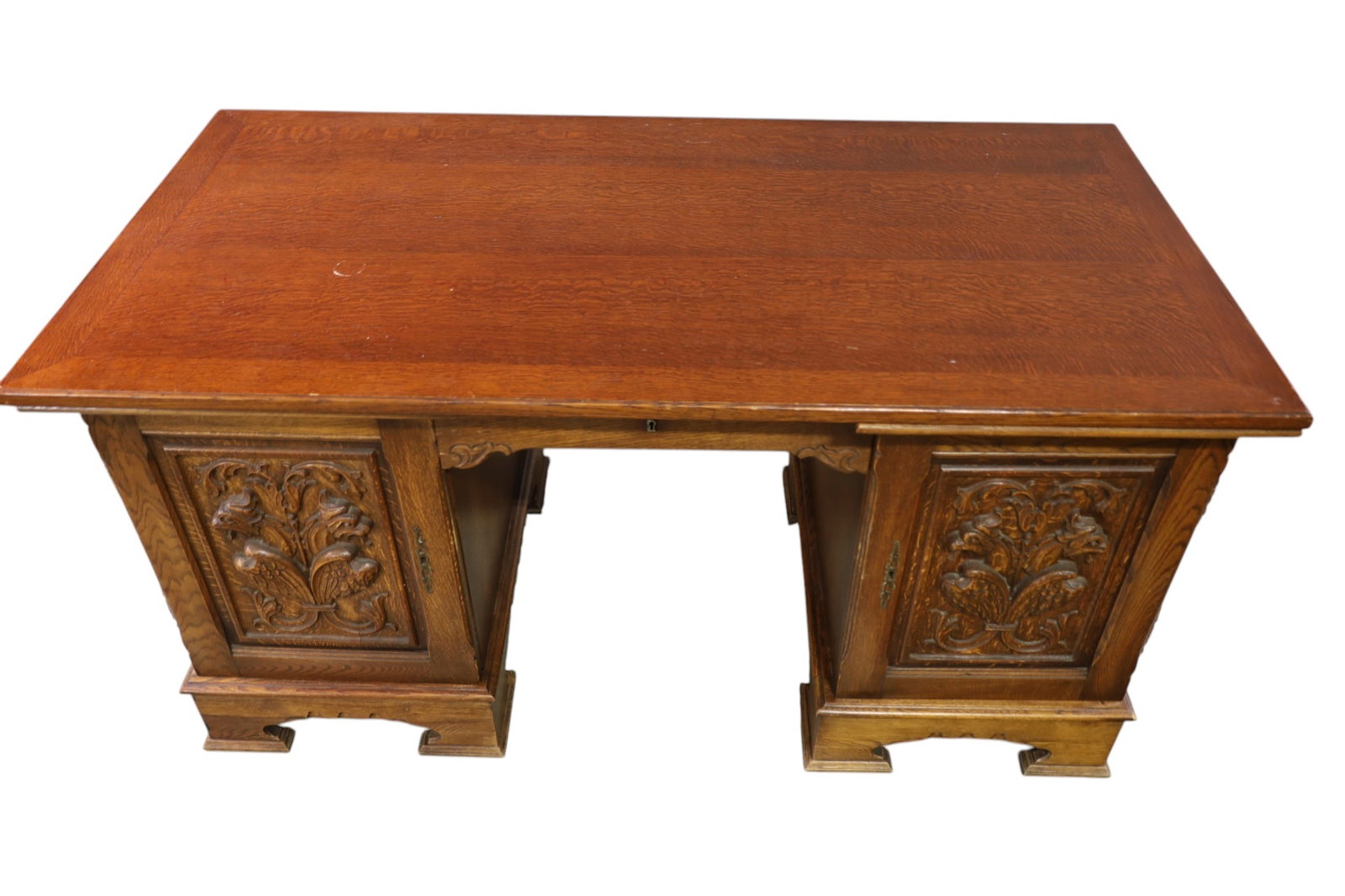 LARGE OAK DESK - 2