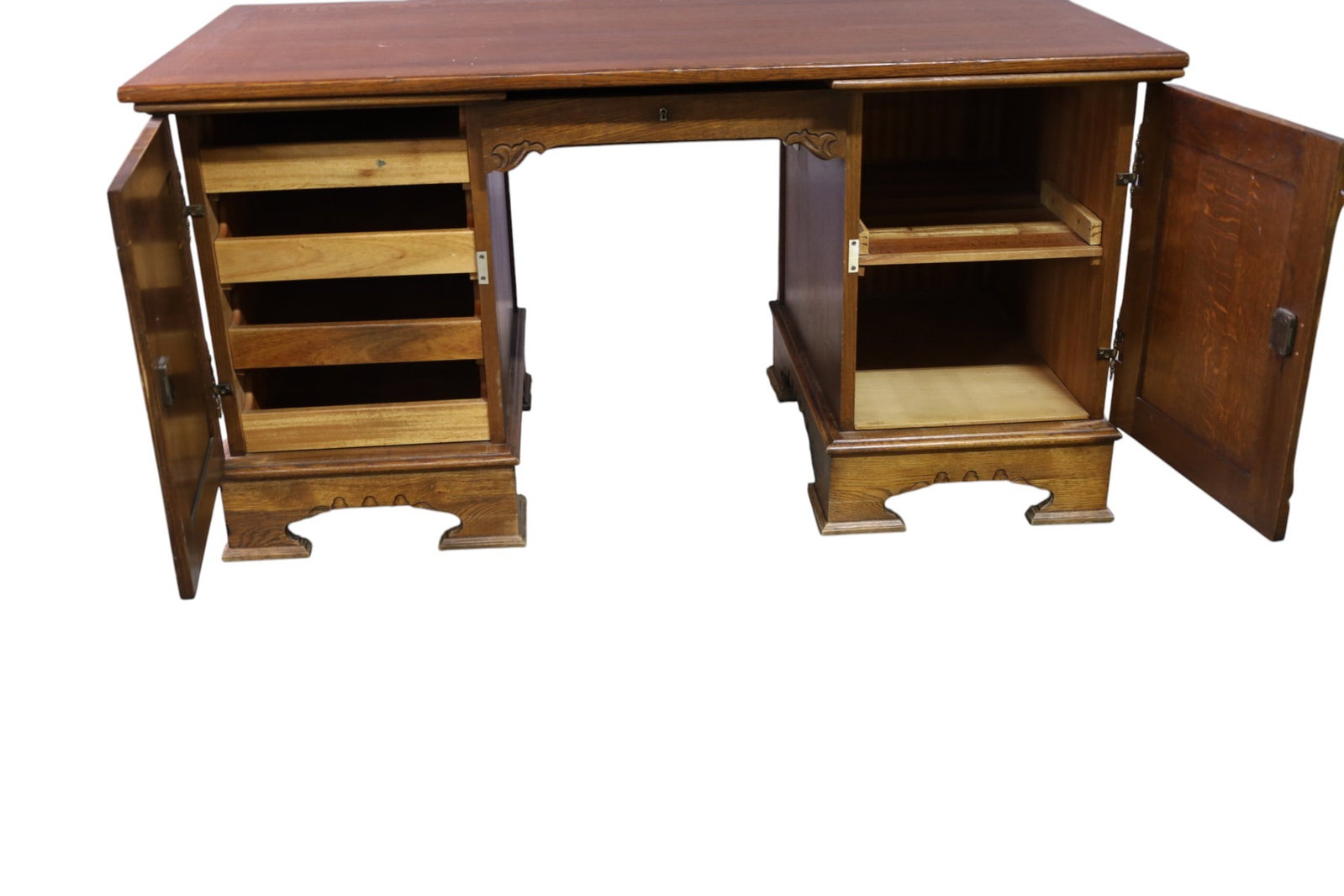 LARGE OAK DESK - 4