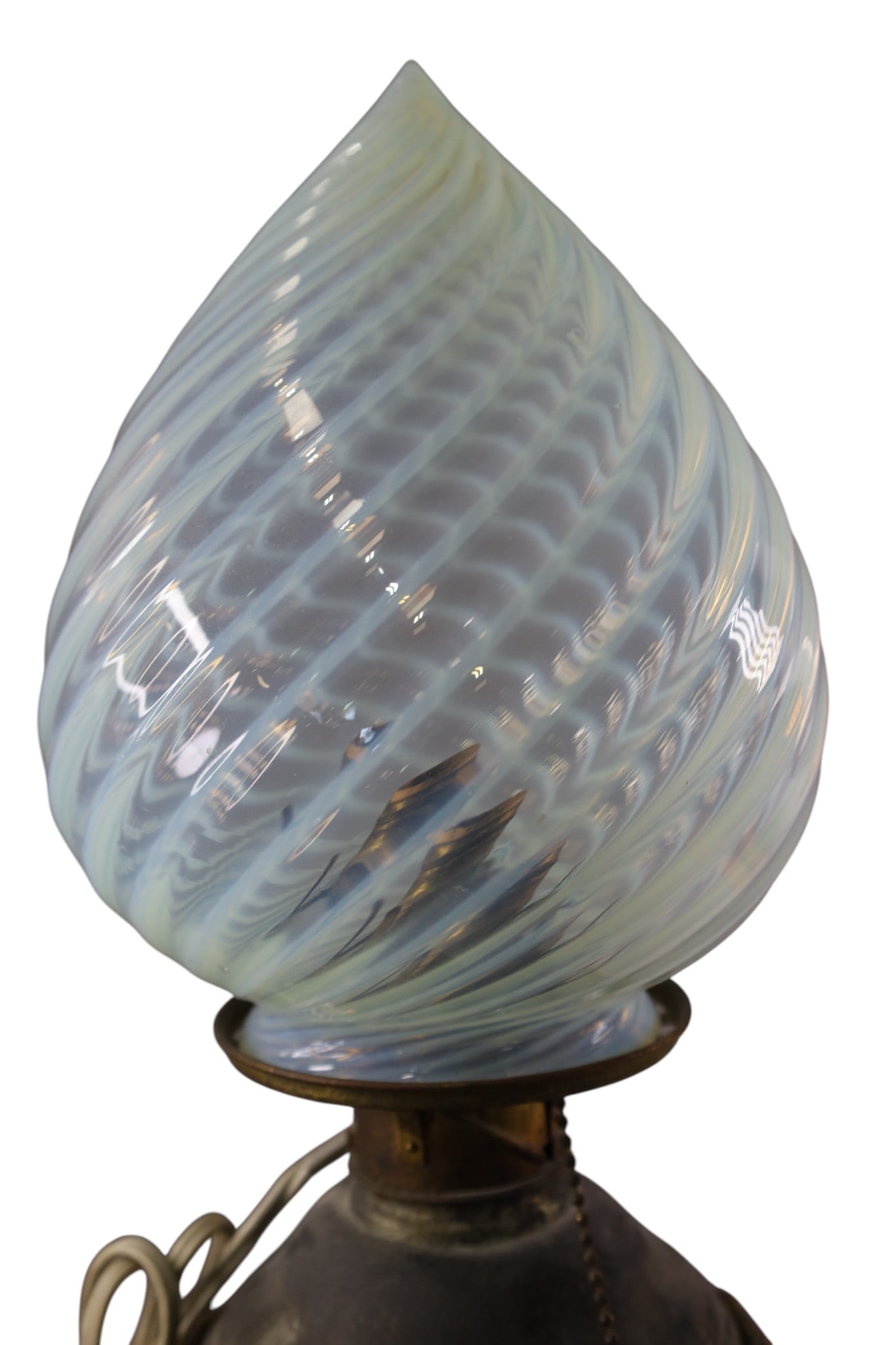 ANTIQUE DELFT STYLE TABLE LAMP - 5