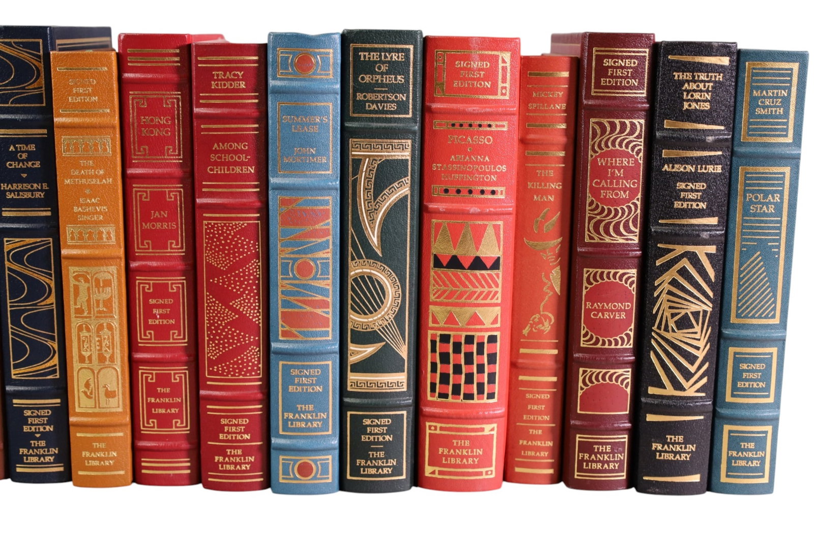 21 MISC LEATHER BOUND BOOKS - 3
