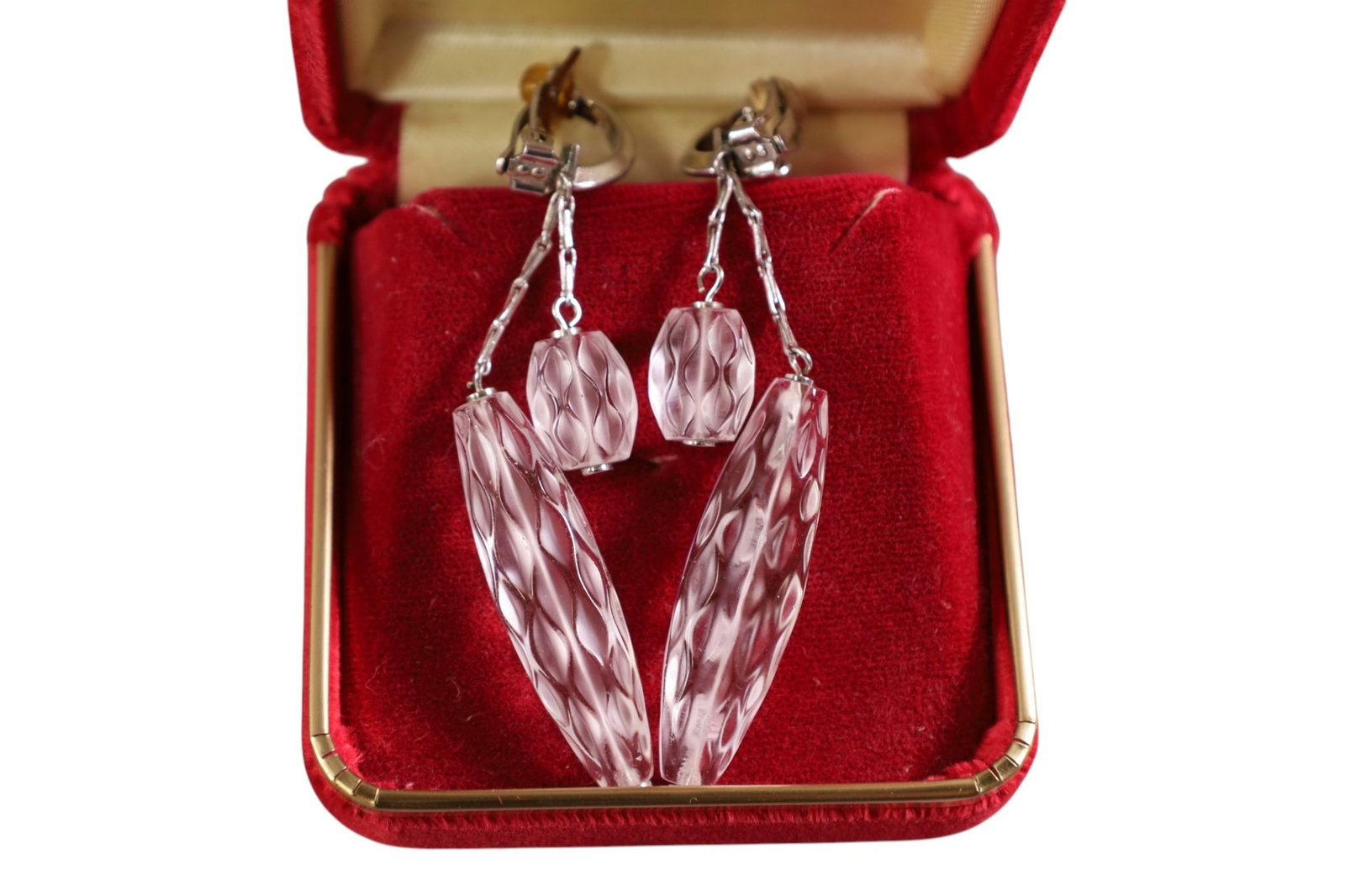 PAIR OF LALIQUE EARRINGS (1 of 2)