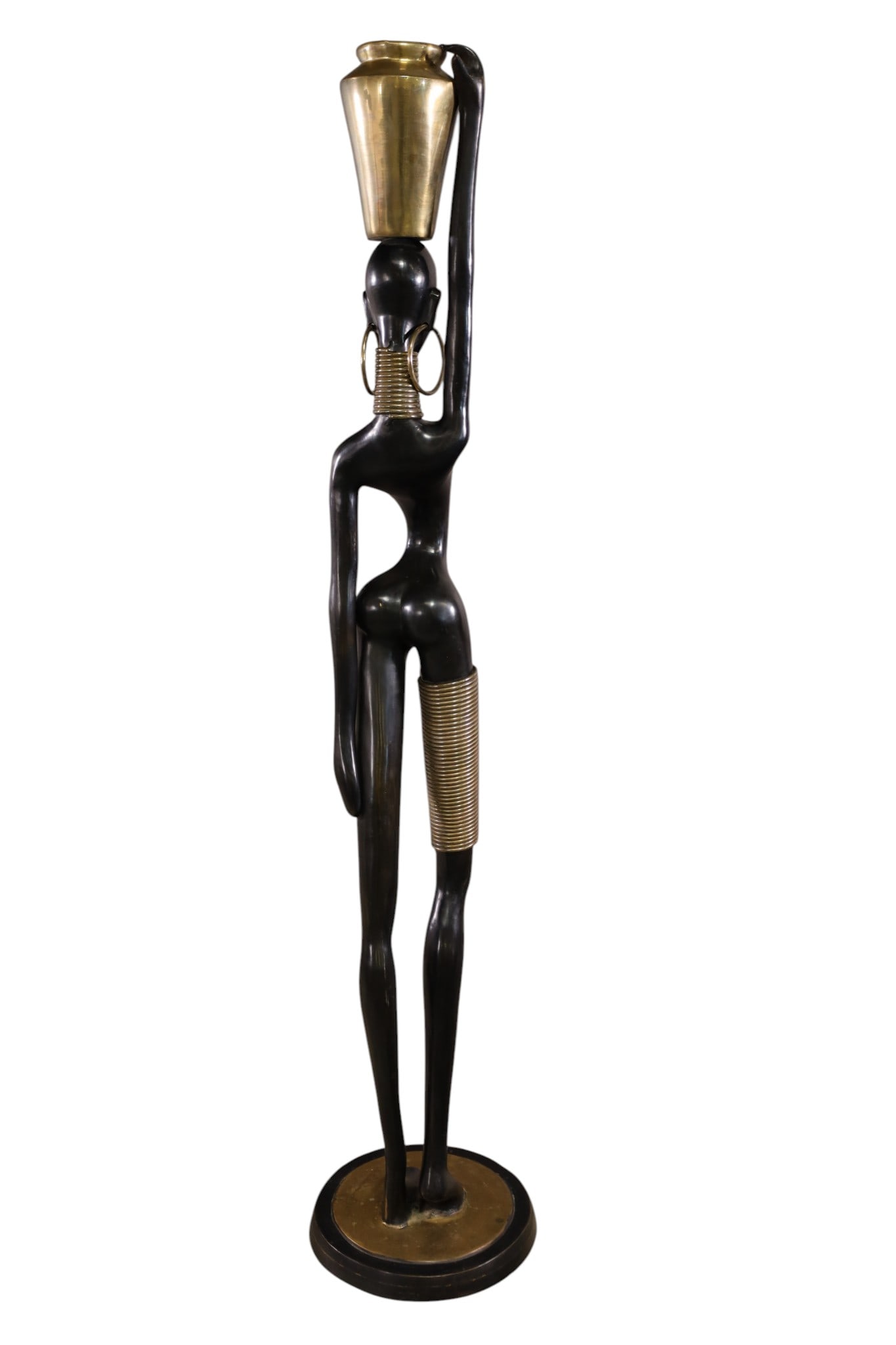 LIFESIZE NUBIAN BRONZE - 4