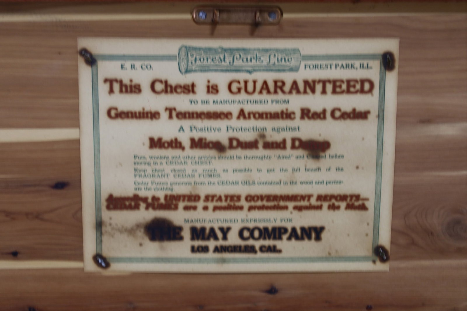 SPANISH STYLE CEDAR CHEST - 4