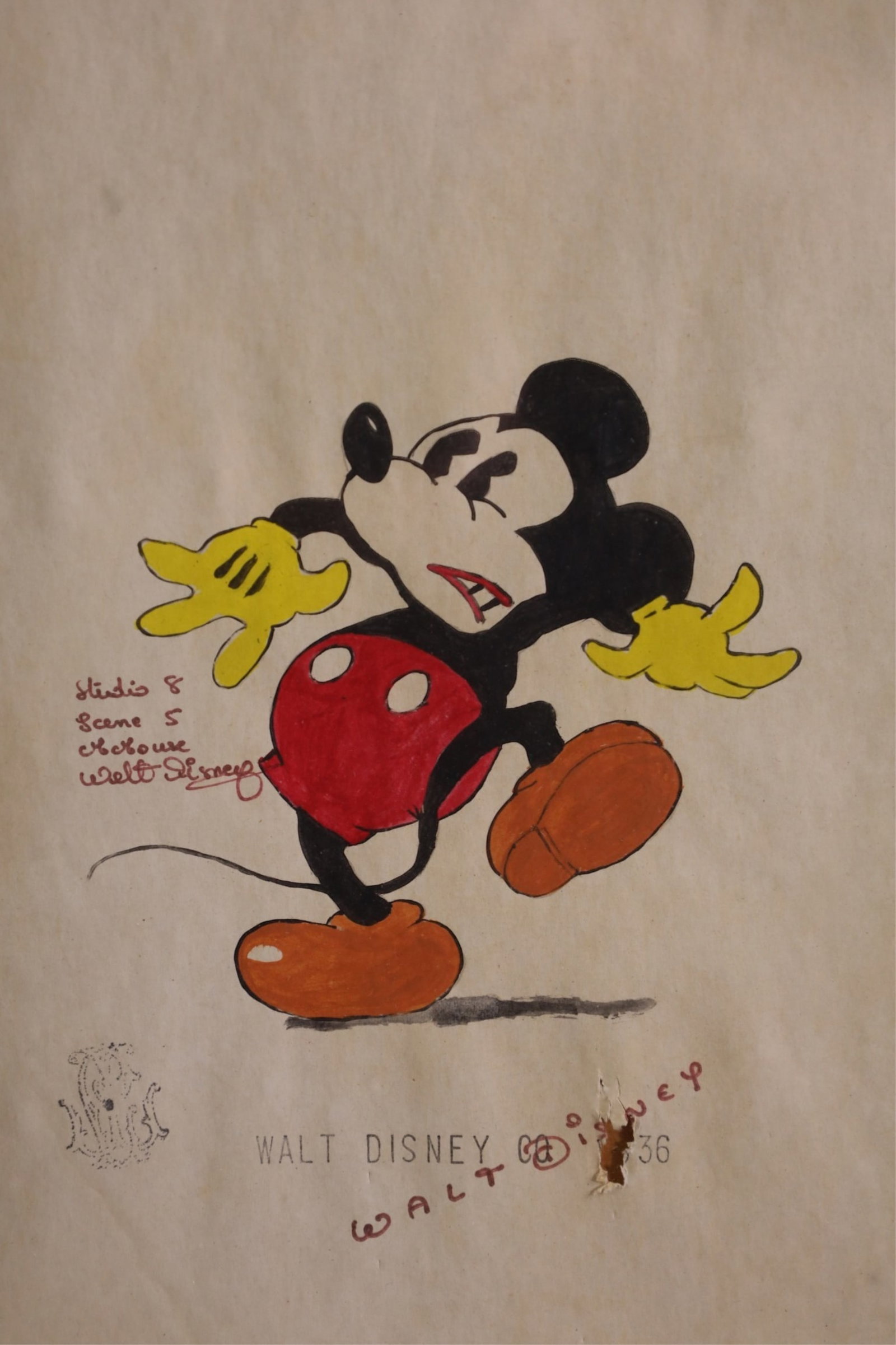 MICKEY MOUSE WALT DISNEY DRAWINGS - 2