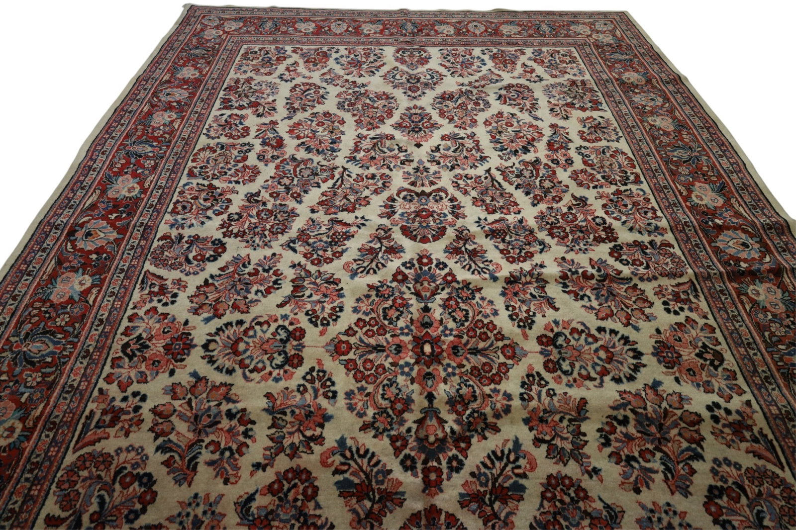 APPROX 16' 9" x 9" HANDMADE WOOL RUG - 3