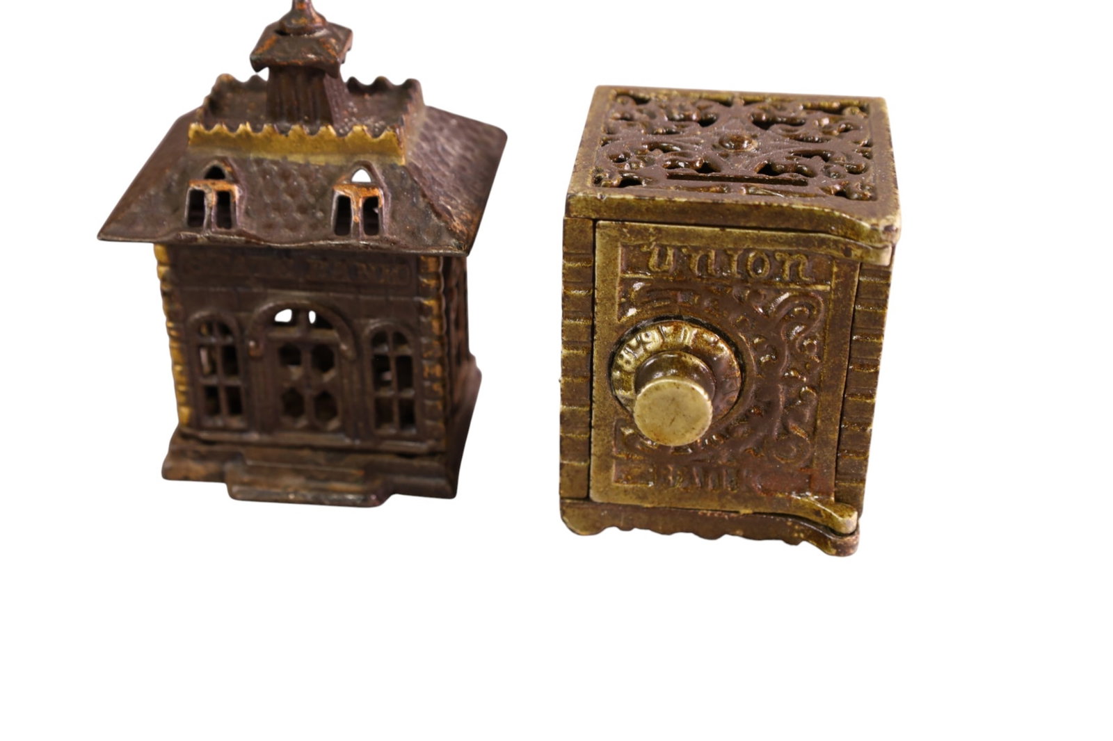 6 ANTIQUE BANKS - 2