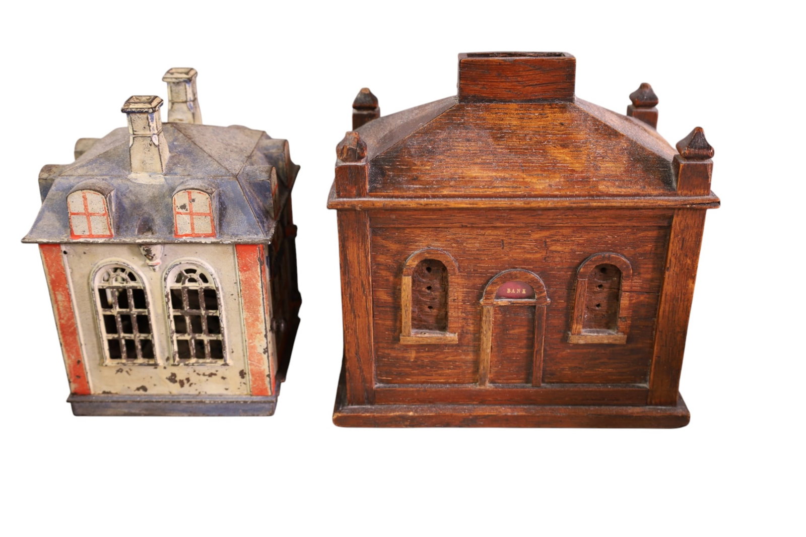 6 ANTIQUE BANKS - 3