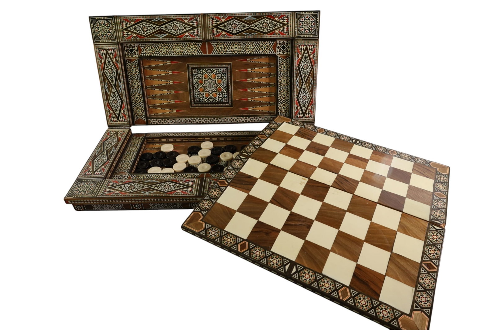 SYRIAN INLAID GAME SET - 2